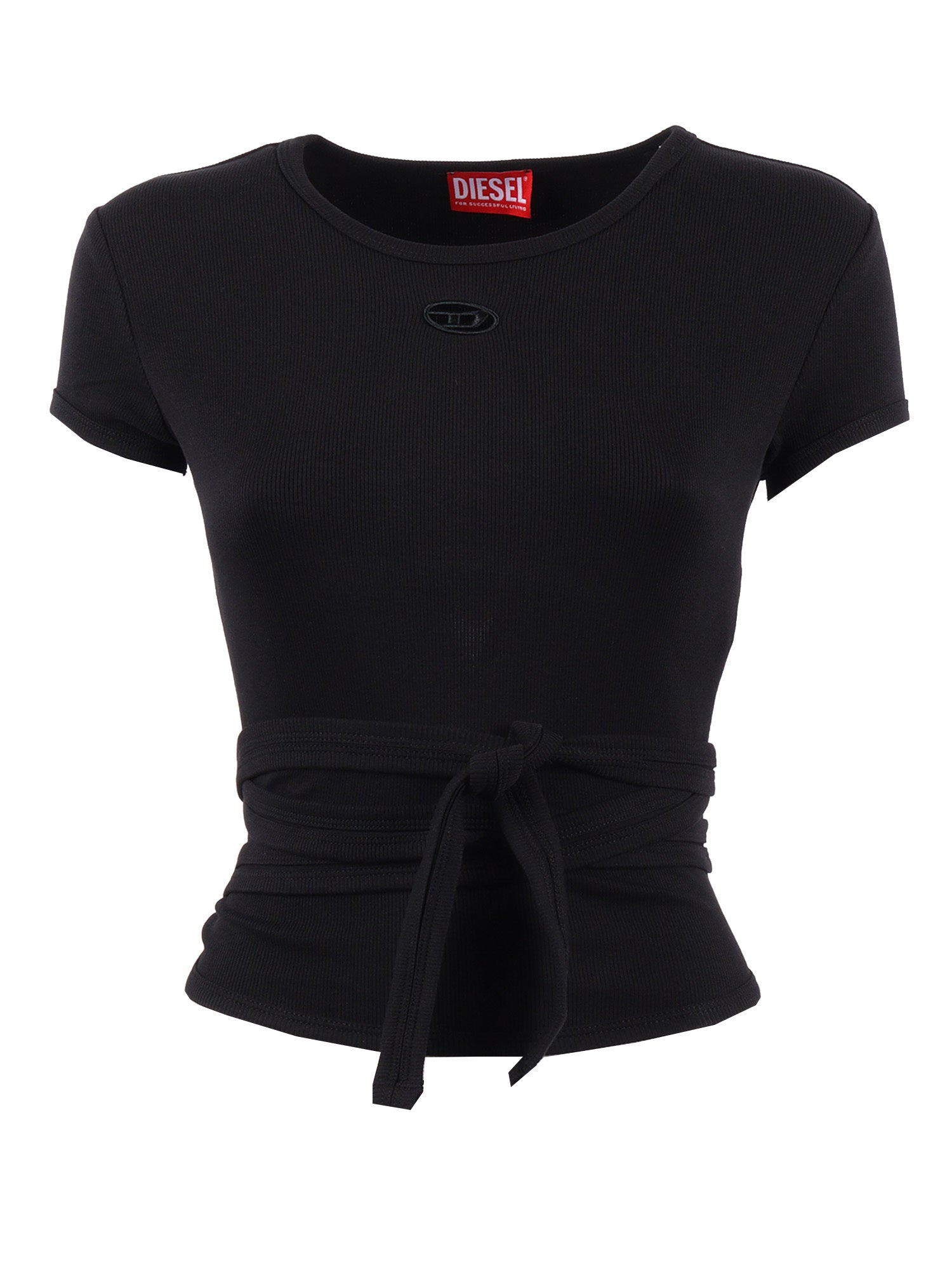 Jersey Tops Black Cotton Elastane Top