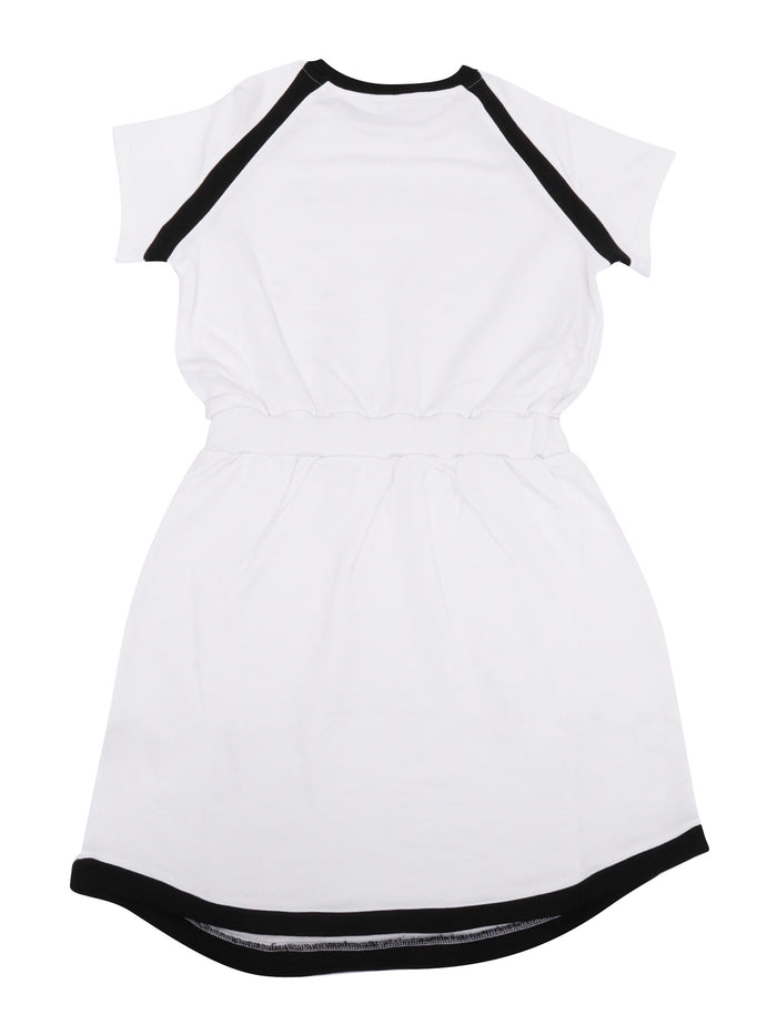 JERSEY DRESS White Rayon Cotton
