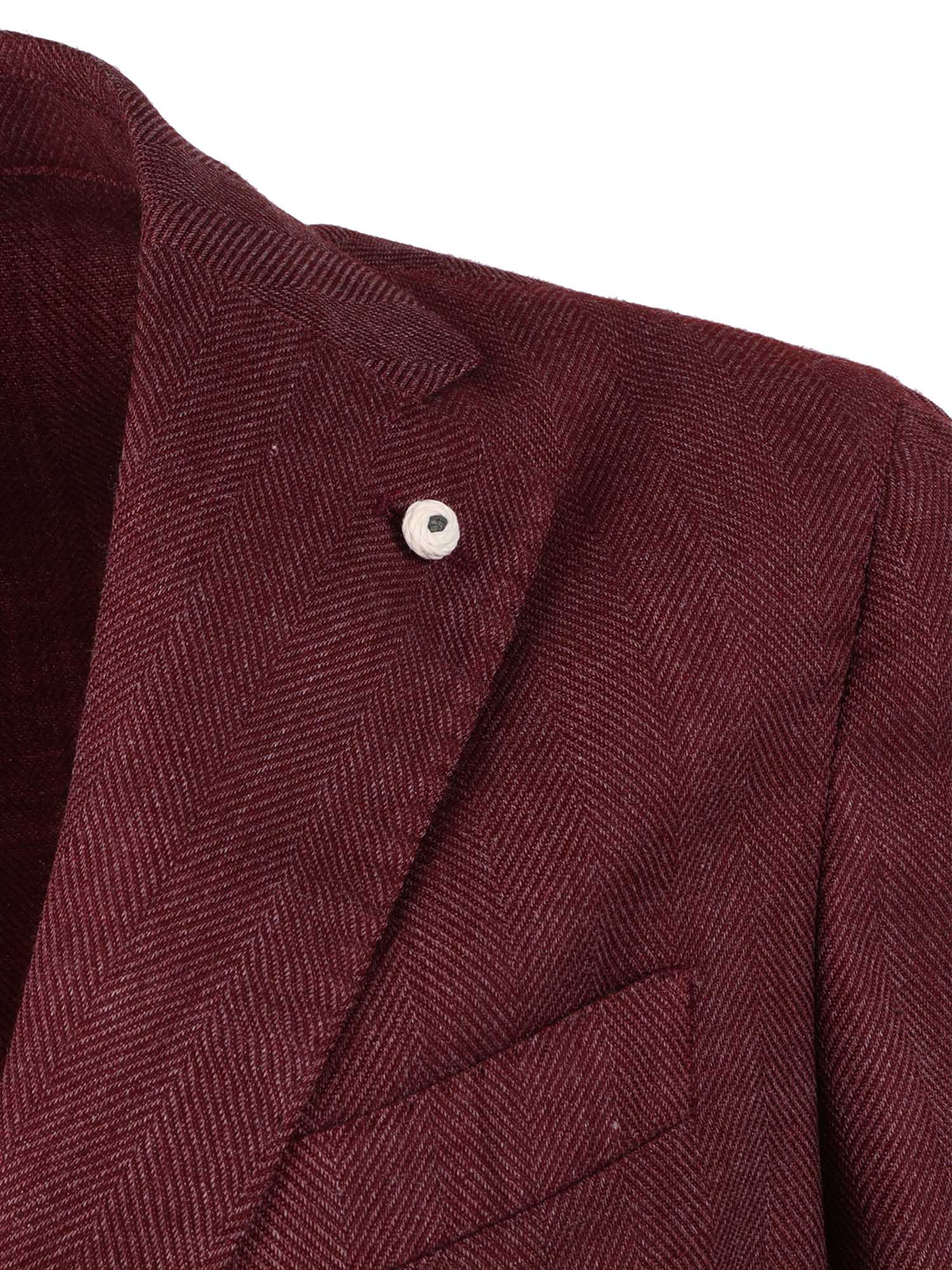 Jacket Bordeaux Virgin Wool Polyester