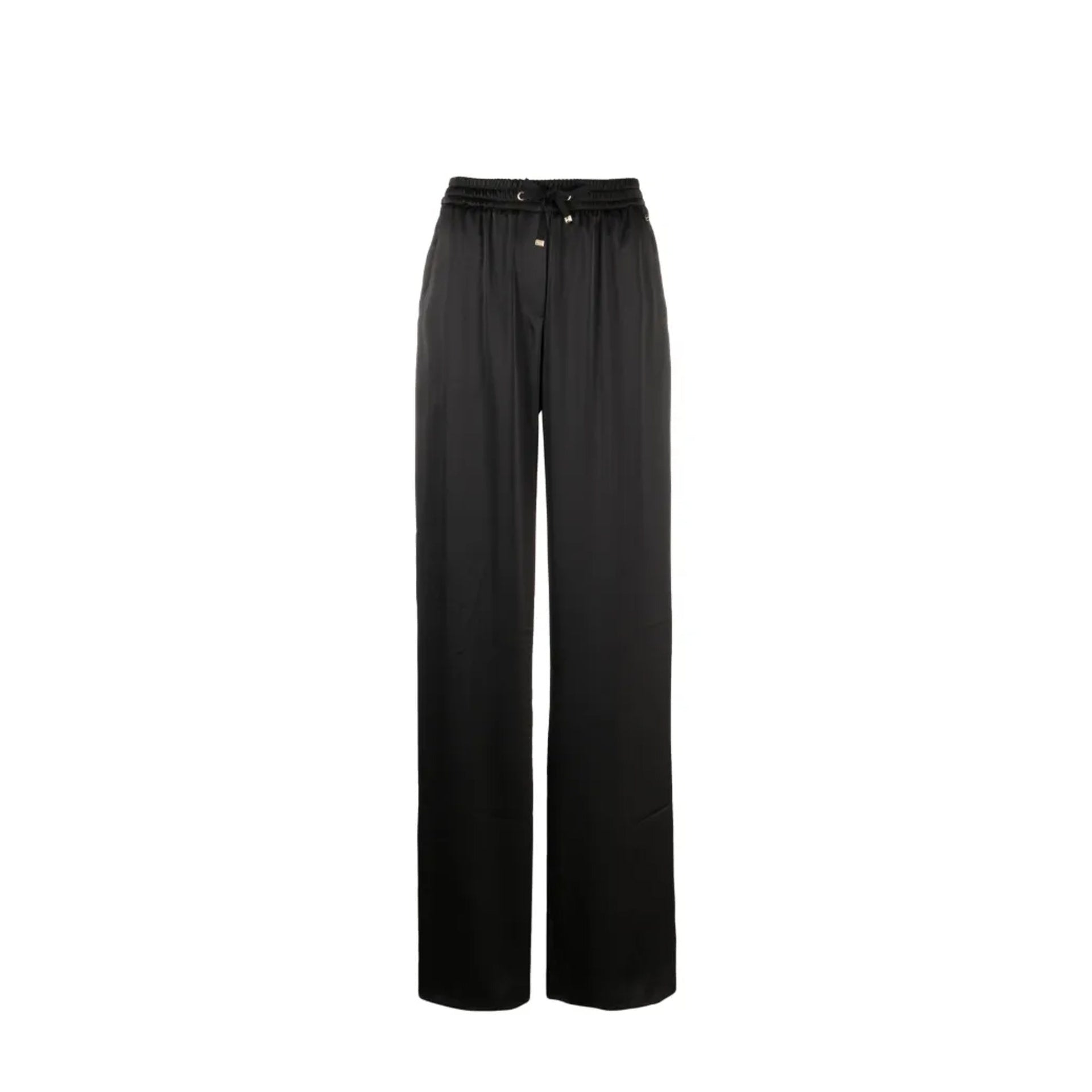 Herno High-Waist Palazzo Pants Black Polyamide