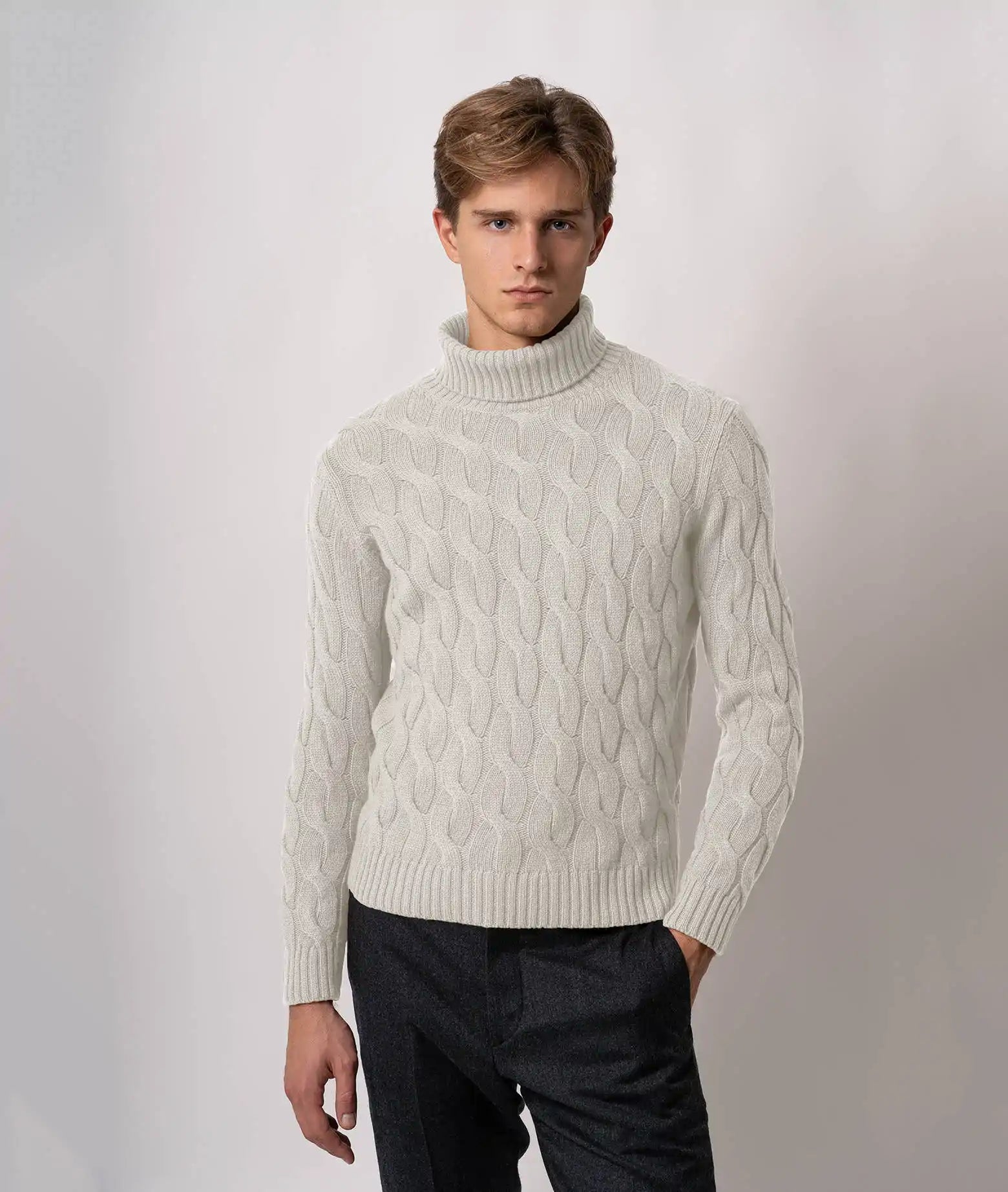 Turtleneck Cashmere Sweater Lapponia Goldenrod Maglieria Dis/lav Pesante