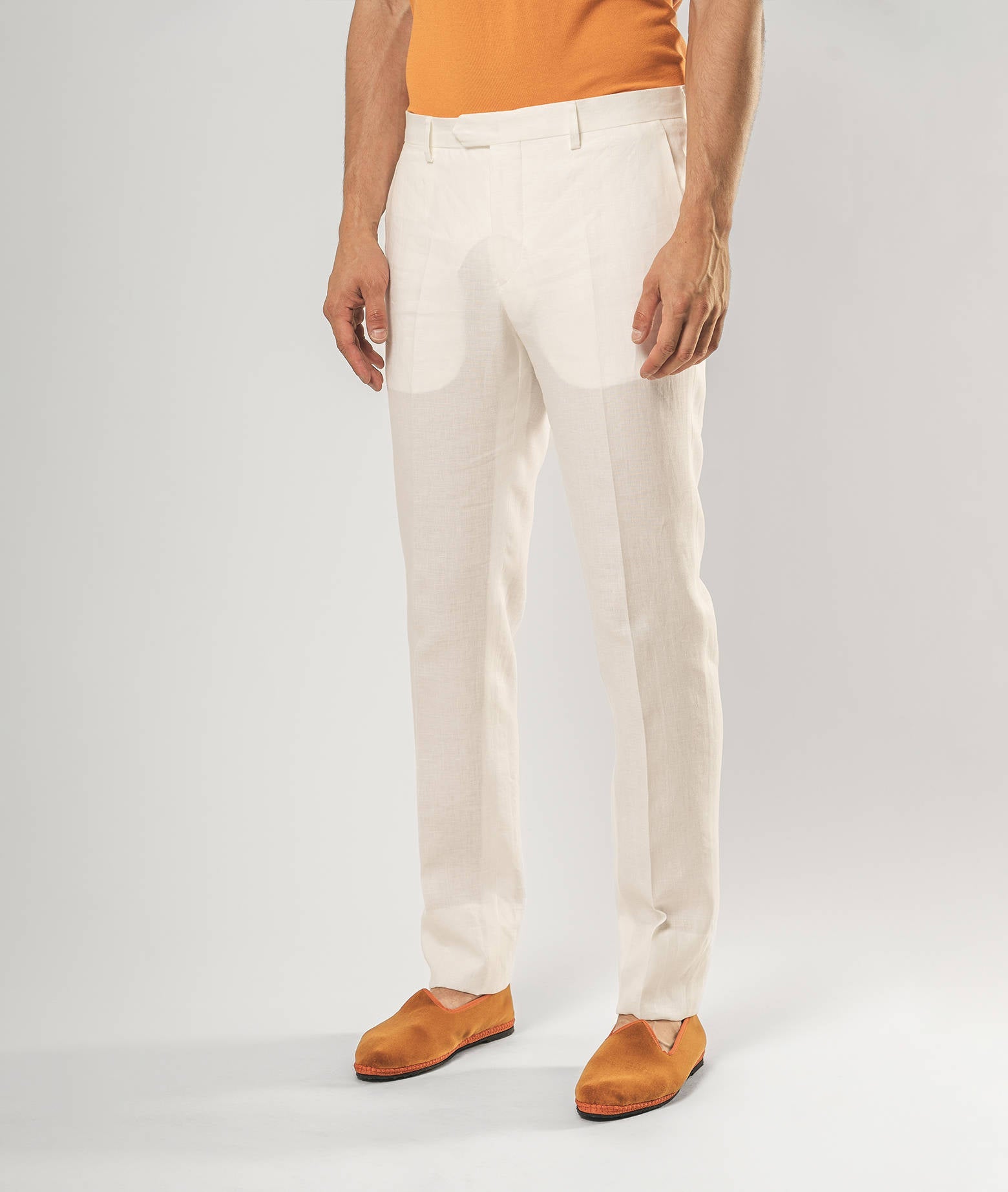 Linen Trousers Marbella Beige No Pinces