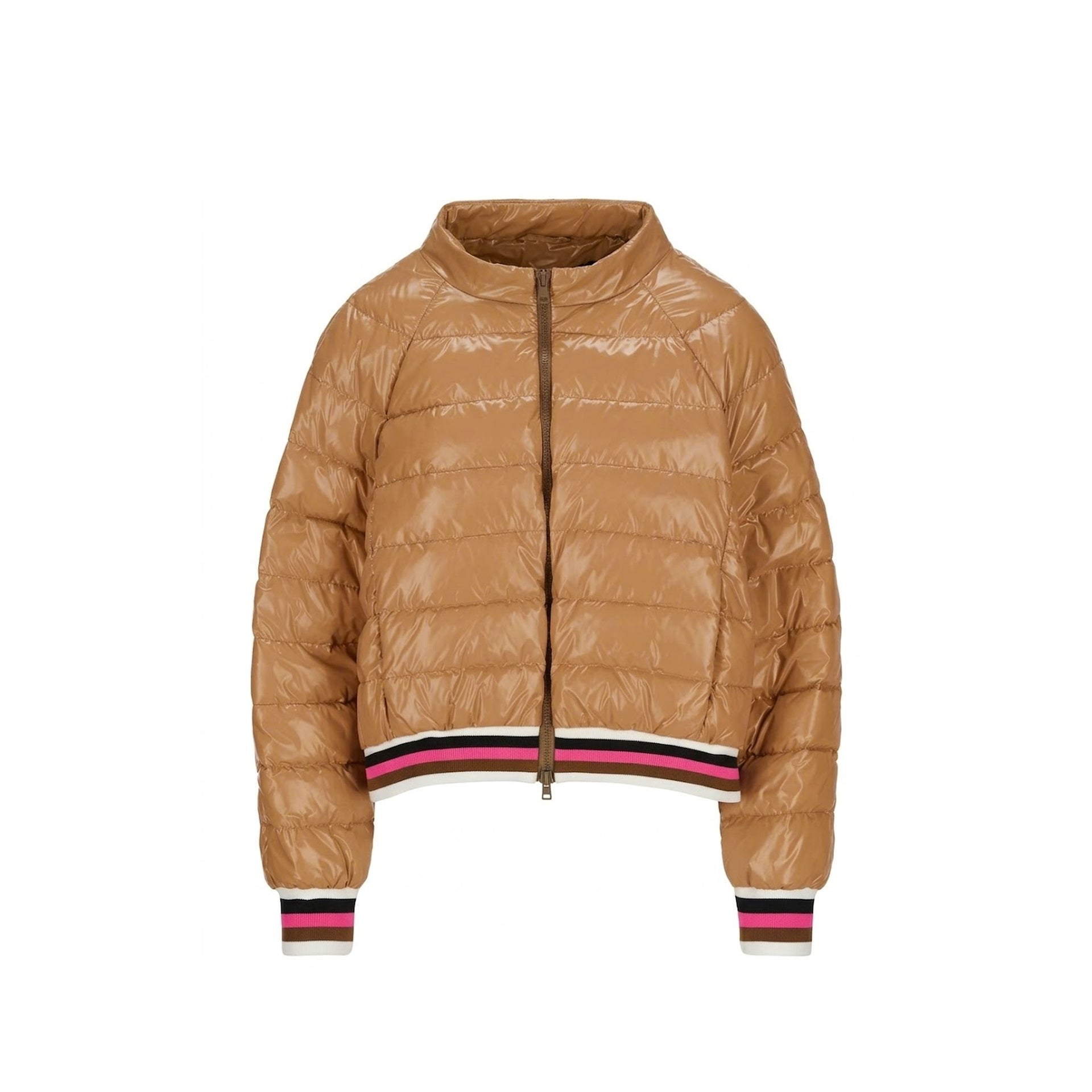 Herno Down Jacket Brown Polyamide