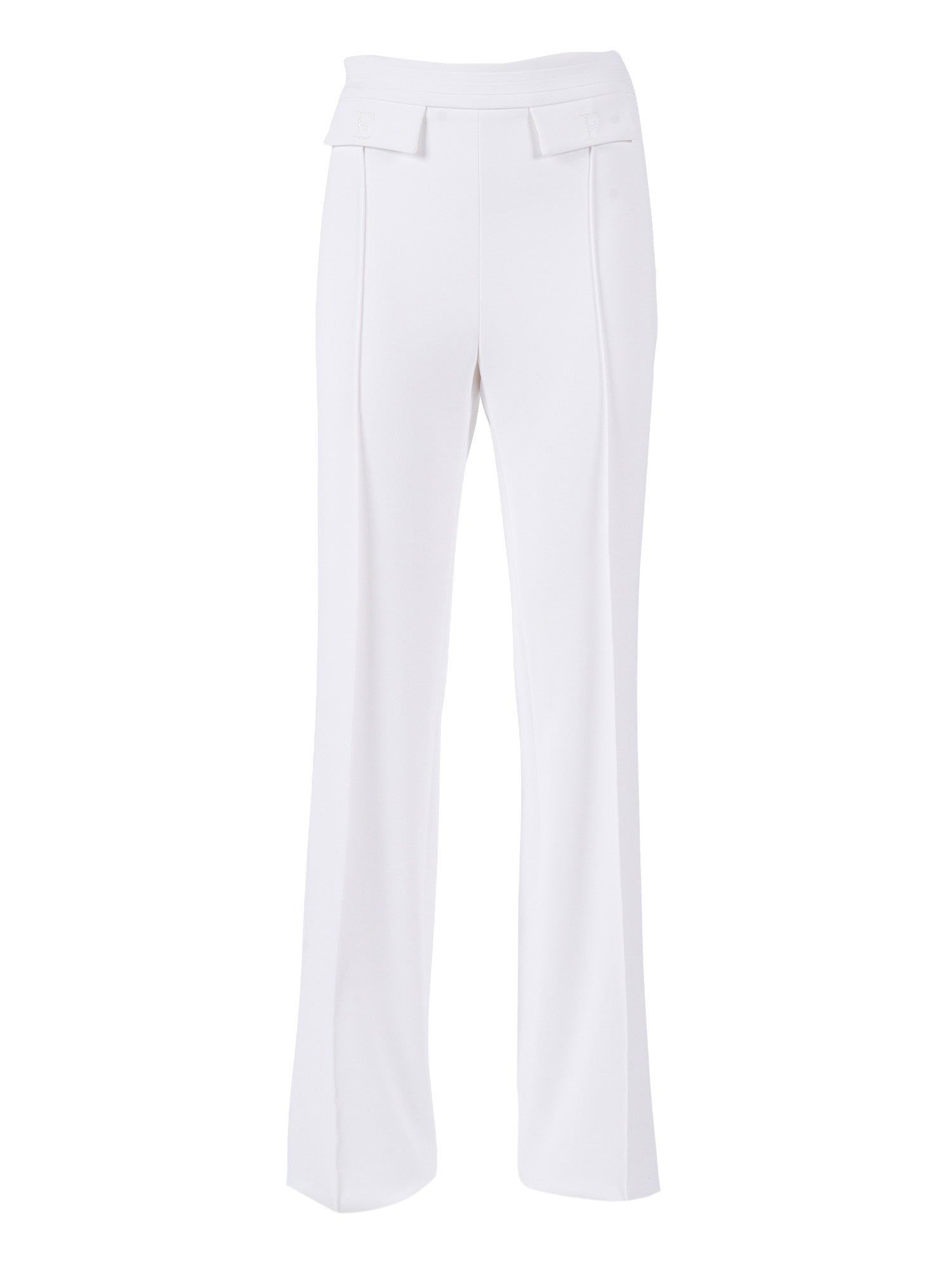 TROUSERS White Polyester Elastane Pant