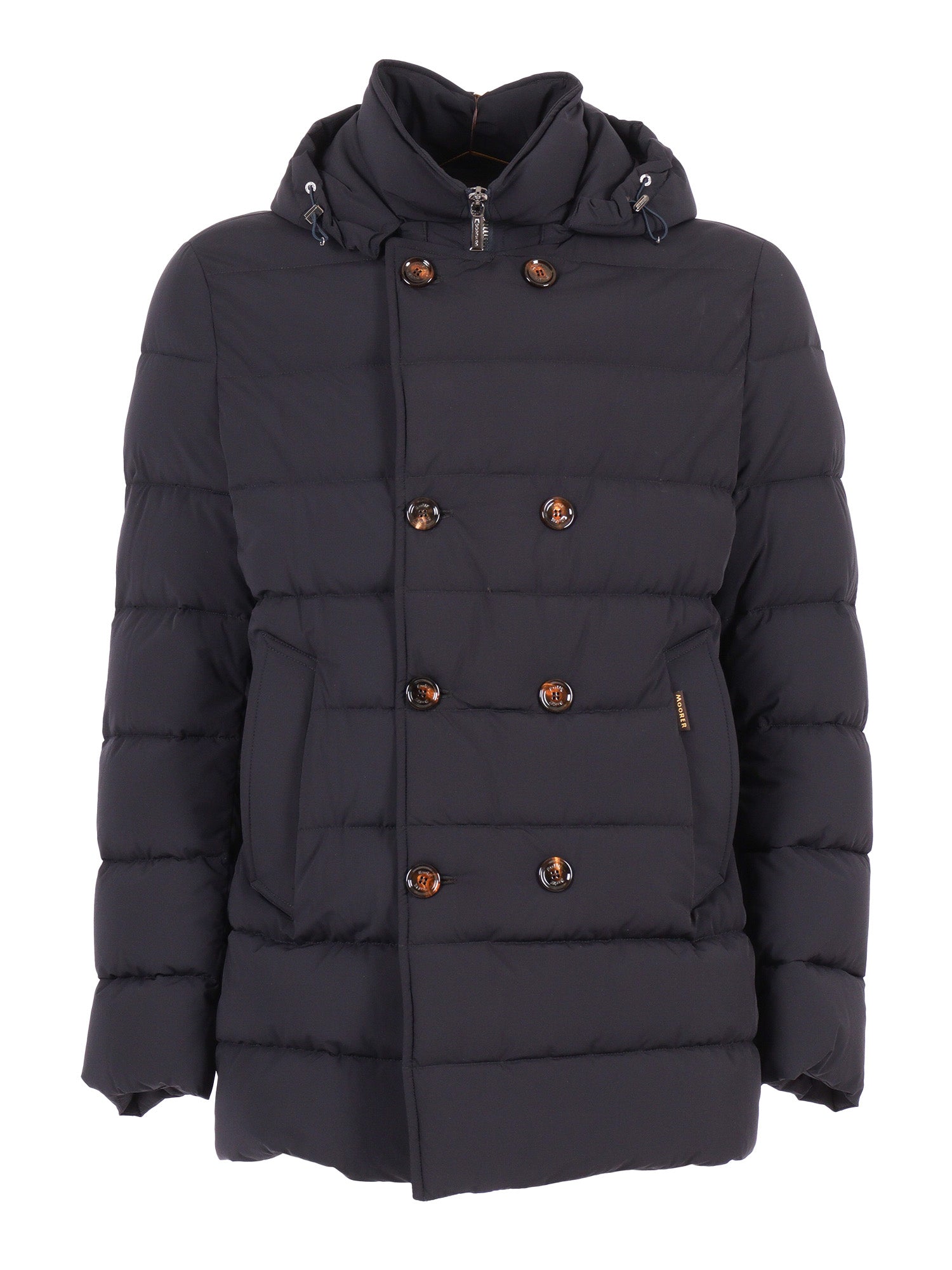 Florio-Kn Jacket Blue Polyamide Polyurethane Coat