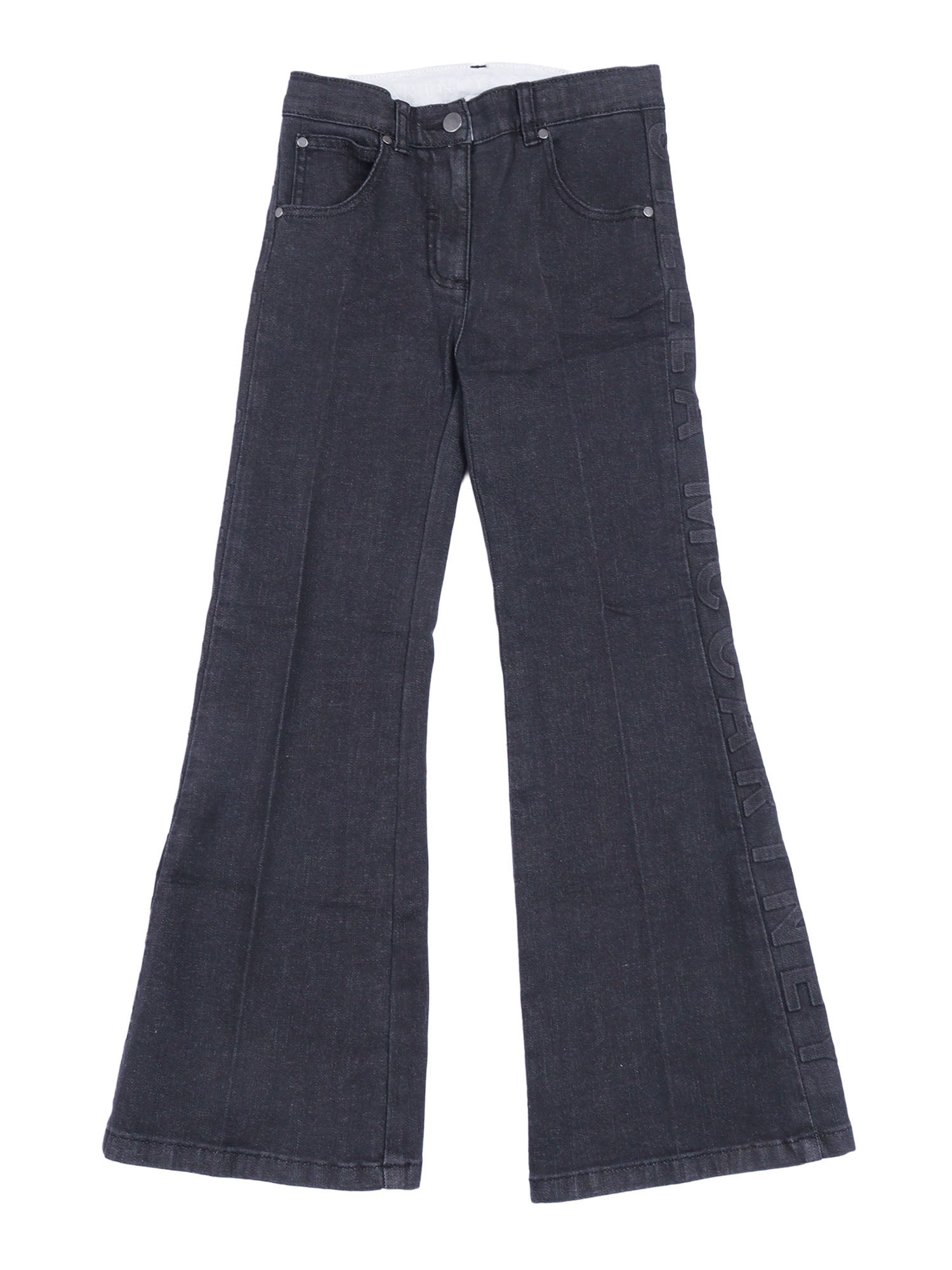 Trousers Black Cotton Elastane