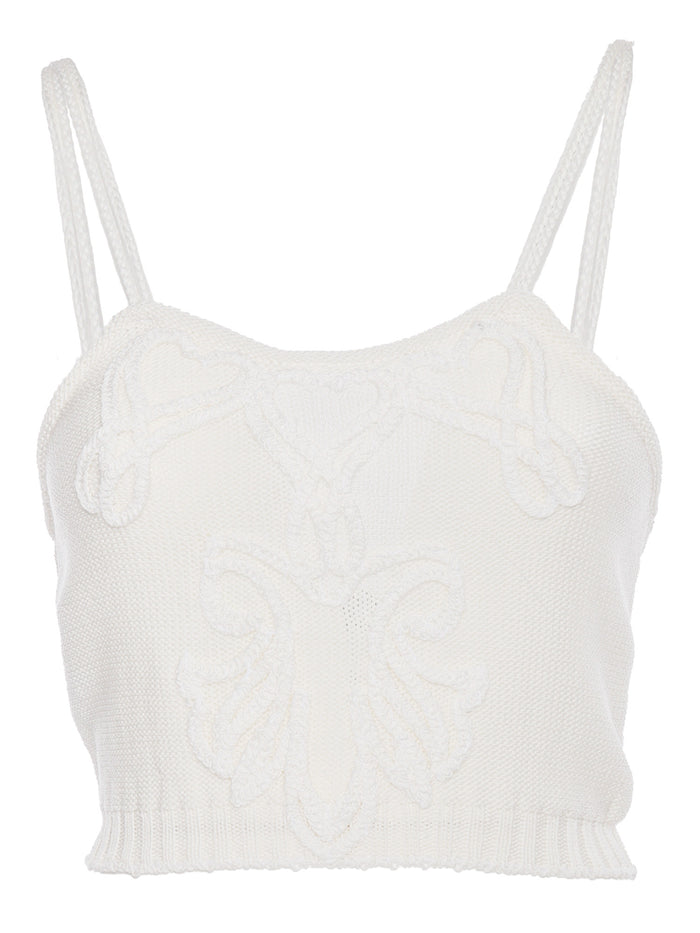 Knitted top White Cotton