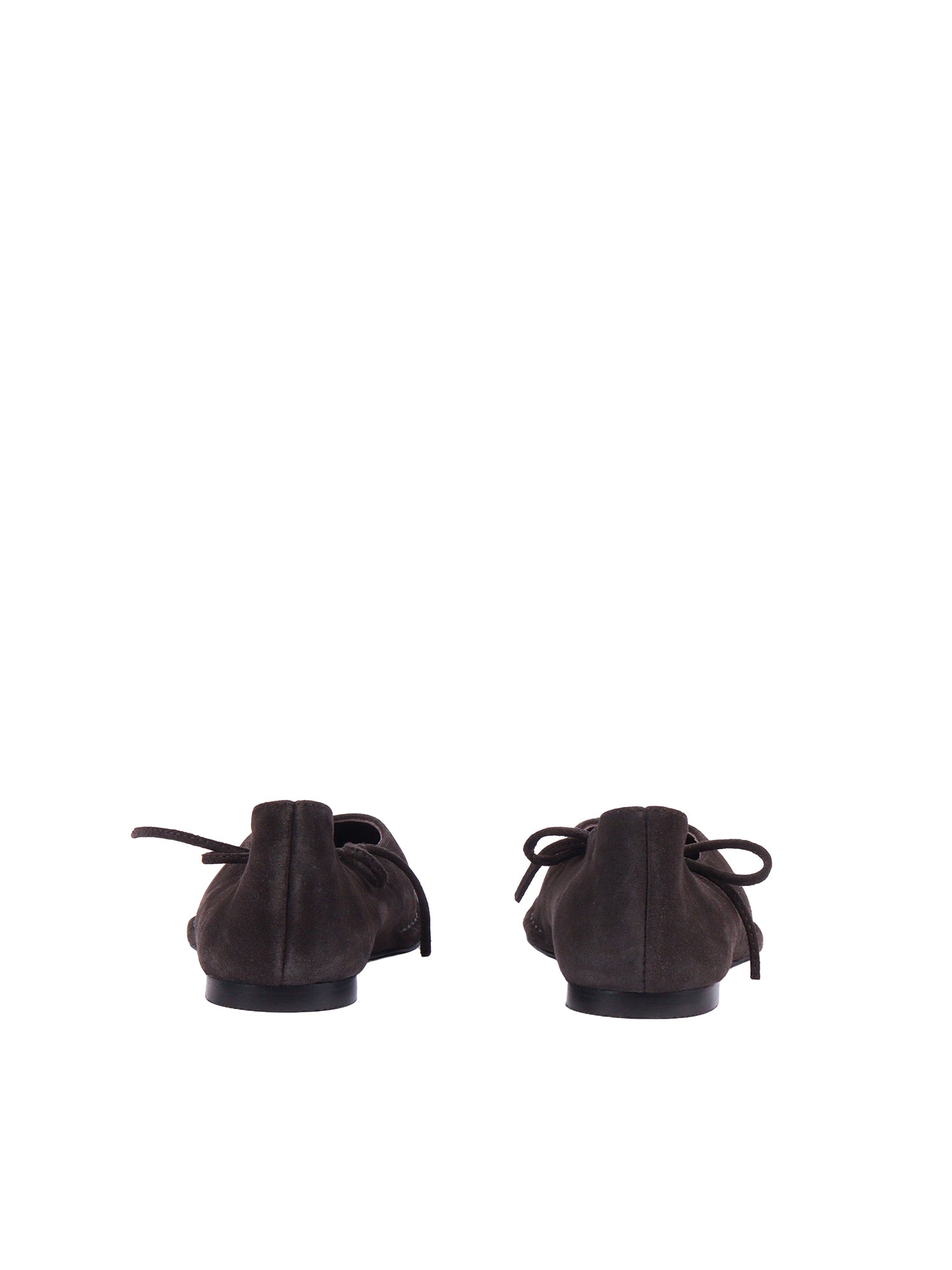 Sway Suede Coffee Brown Leather Ballet Flats Altezza Tacco 1 Cm Flat Shoes