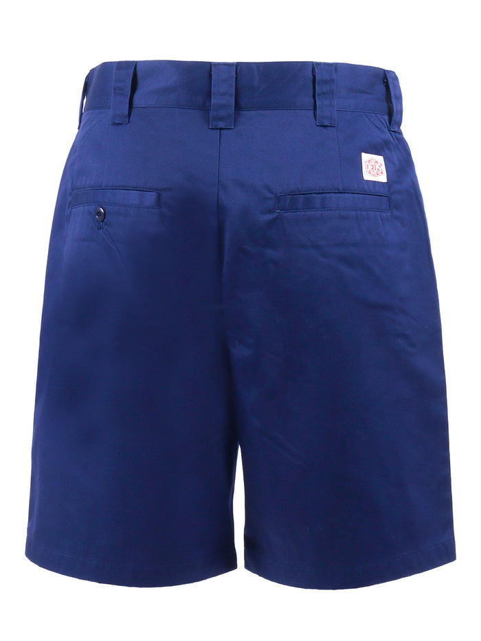 Service Short Blue Polyester Cotton Pant