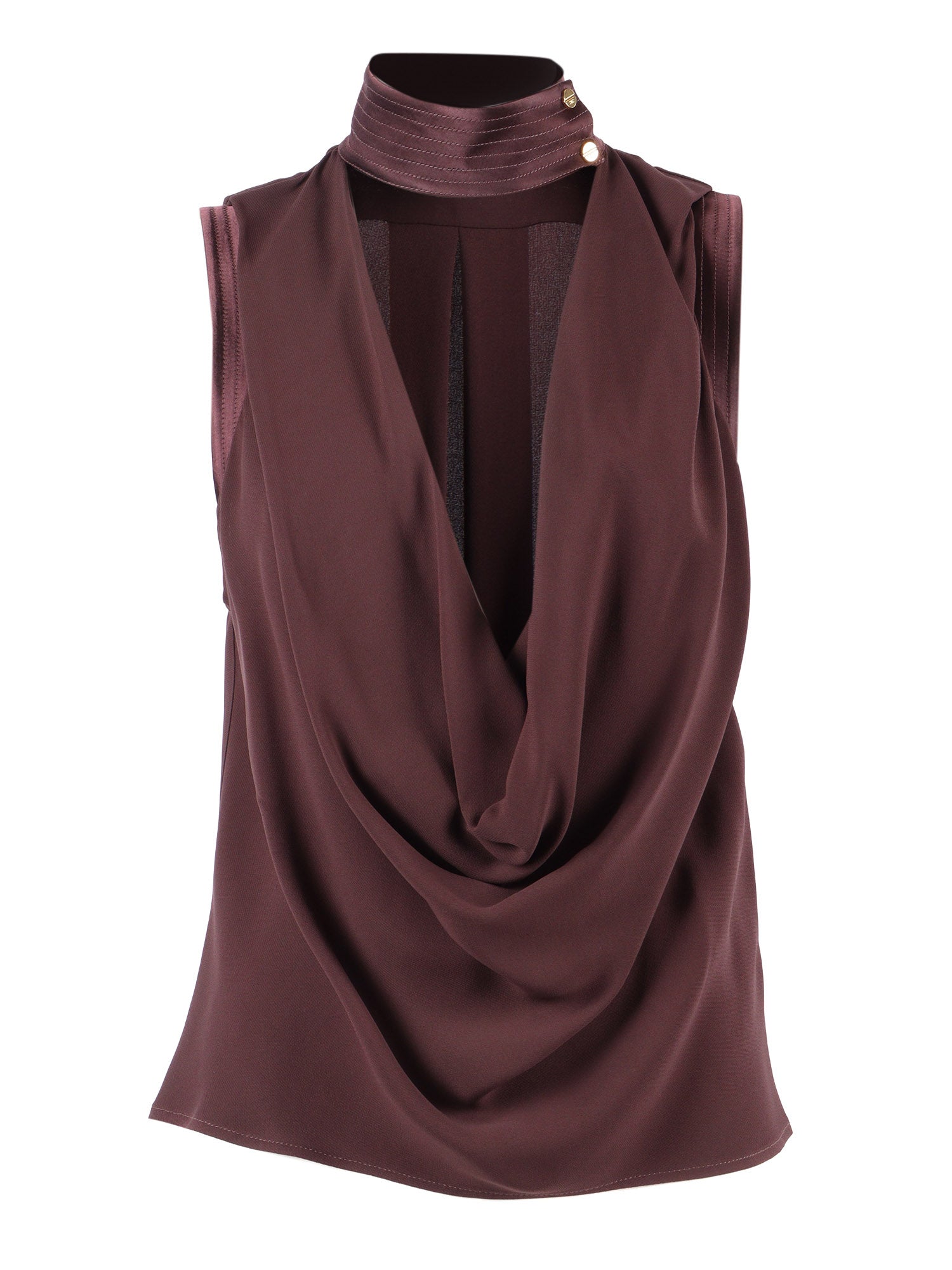 SHIRT Brown Viscose