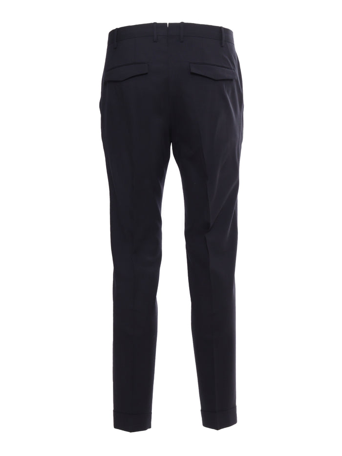 Master trousers Blue Virgin Wool Elastane Pant