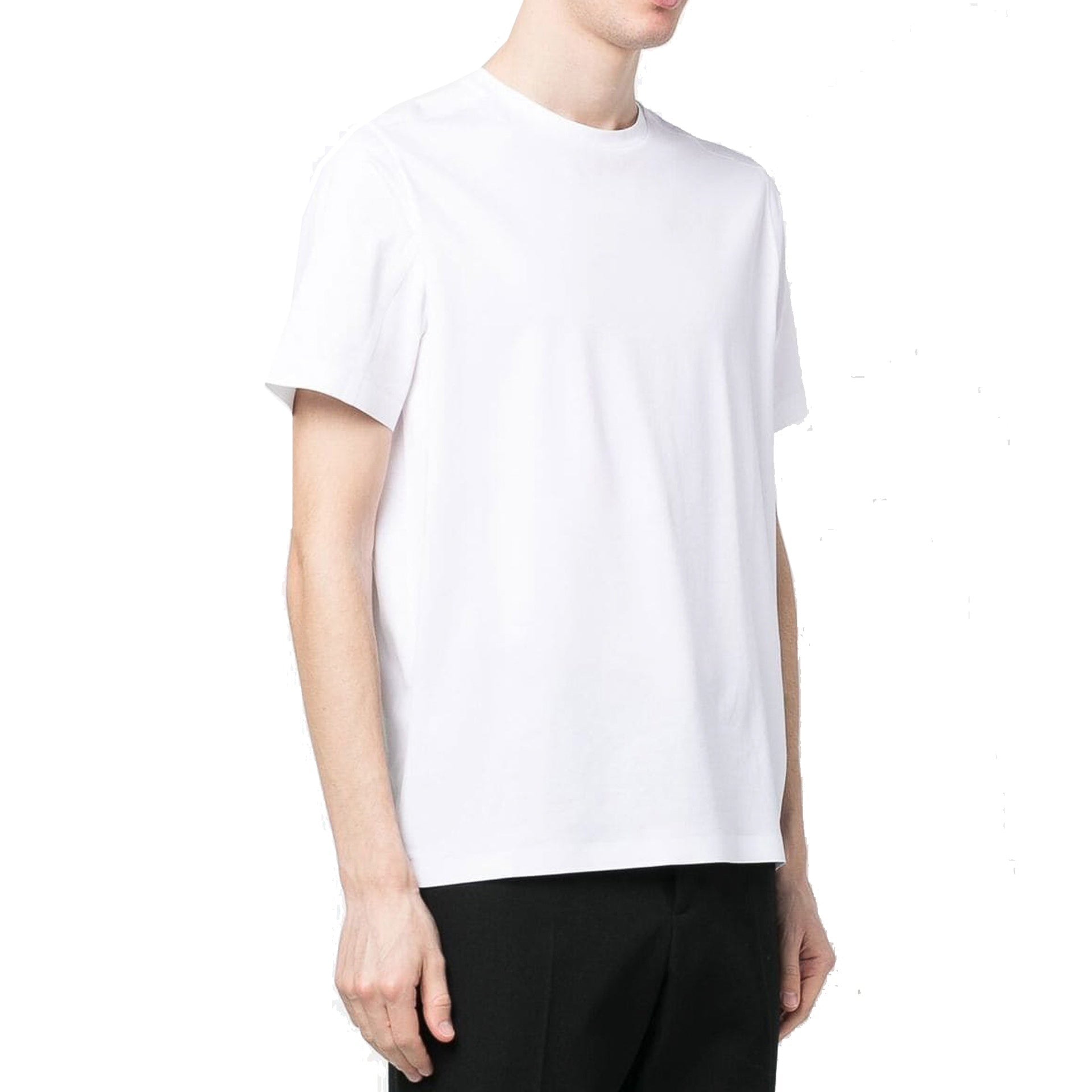 Herno Cotton Blend T-Shirt White Elastane