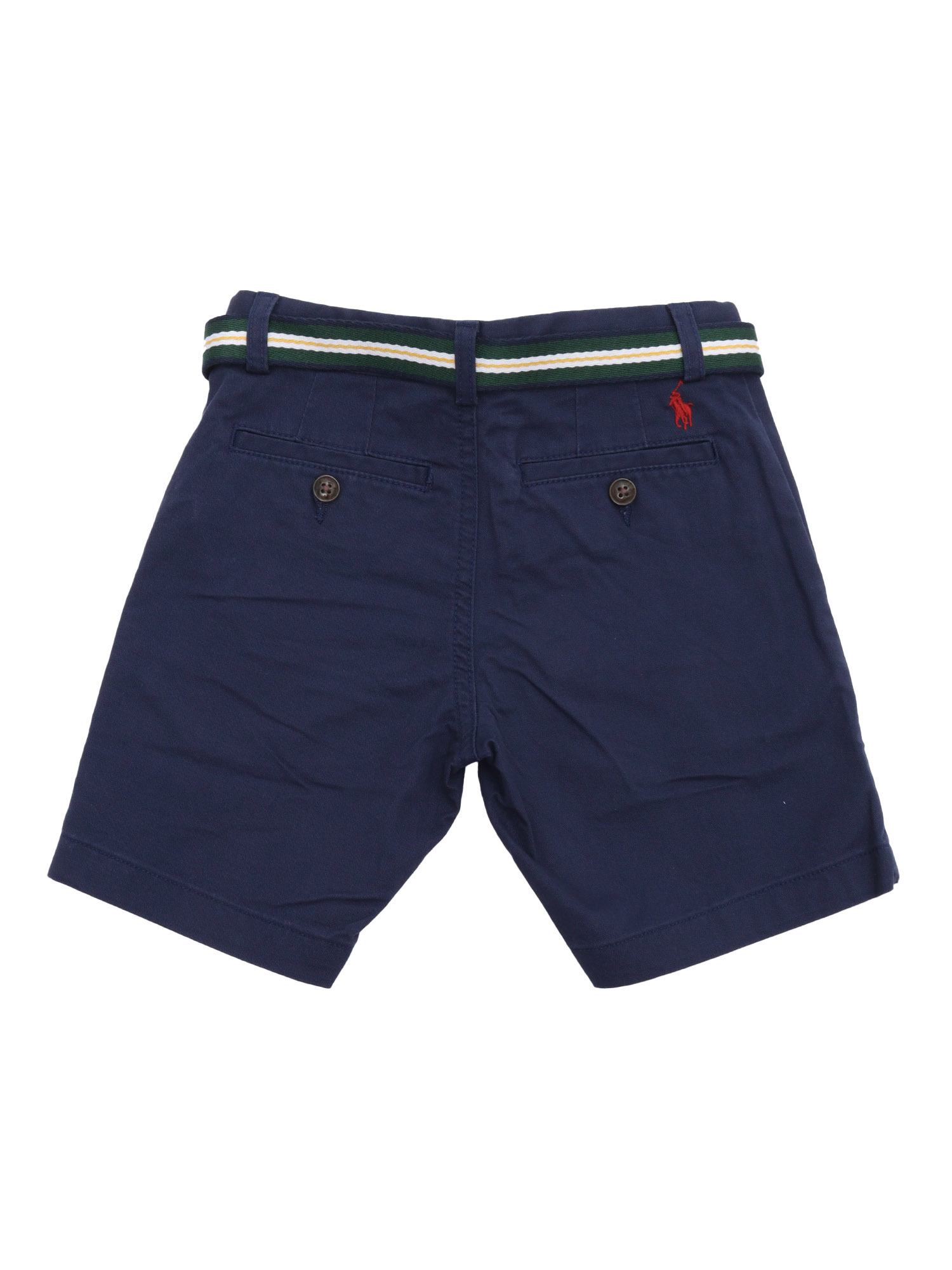 BEDFORD SHRT-SHORTS-FLAT FRONT Blue Cotton Elastane
