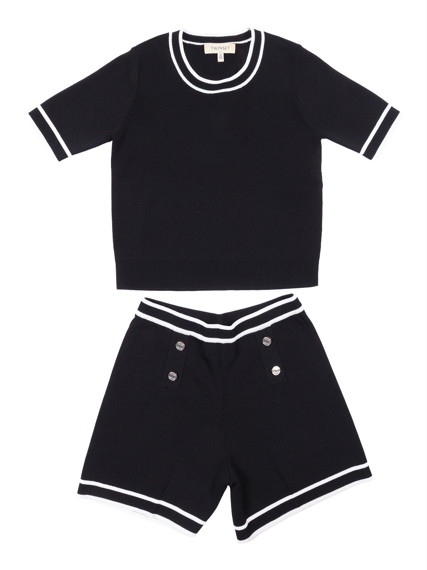 SET T-SHIRT AND SHORT Black