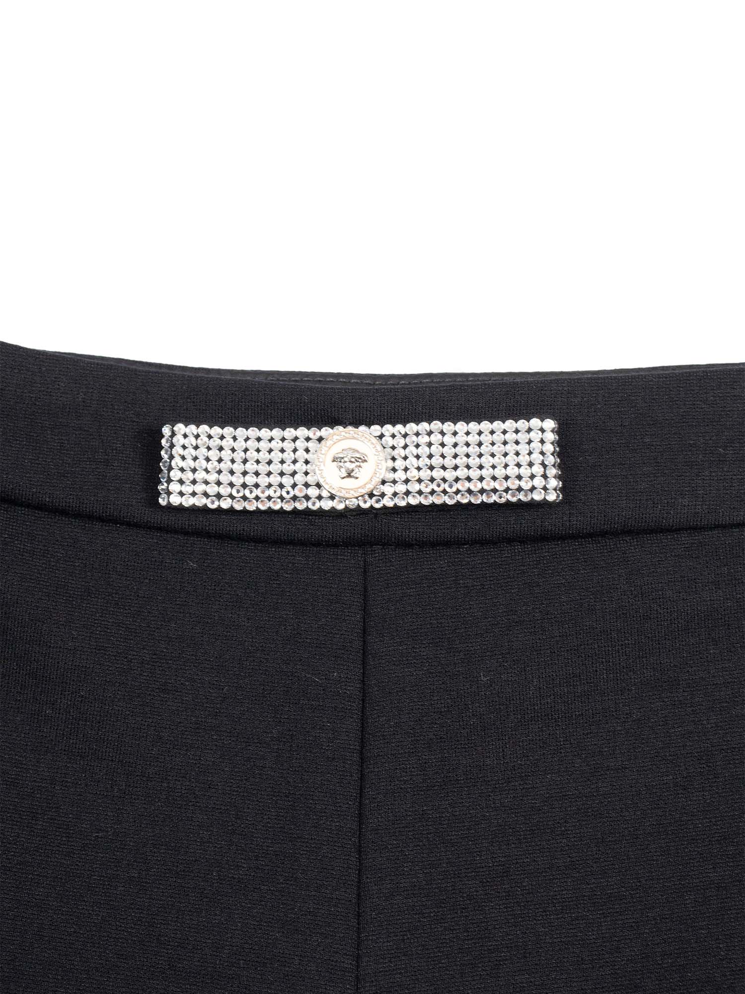Pant Black Elastane Nylon Viscose