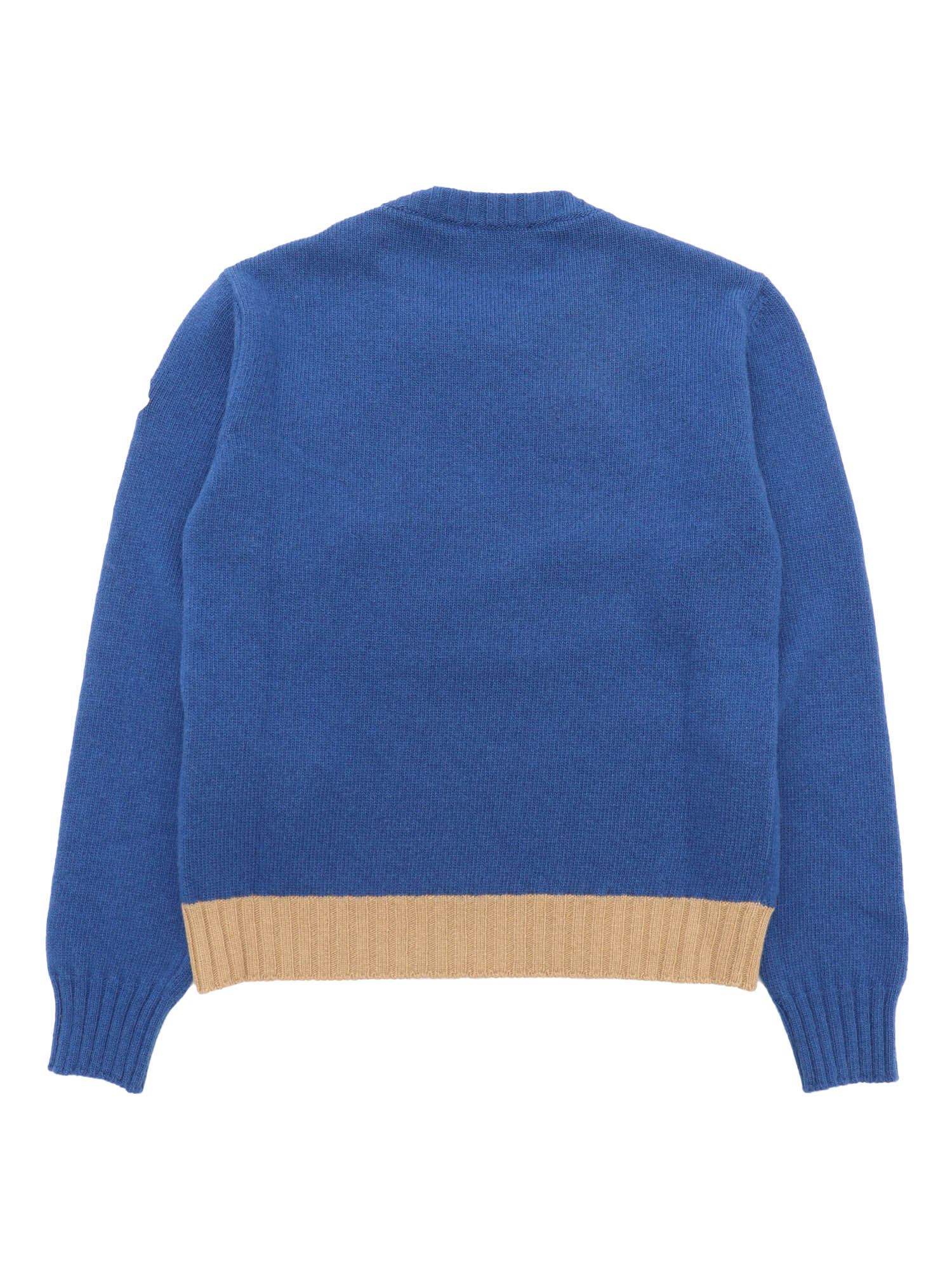 CREW NECK Blue Virgin Wool Crewneck