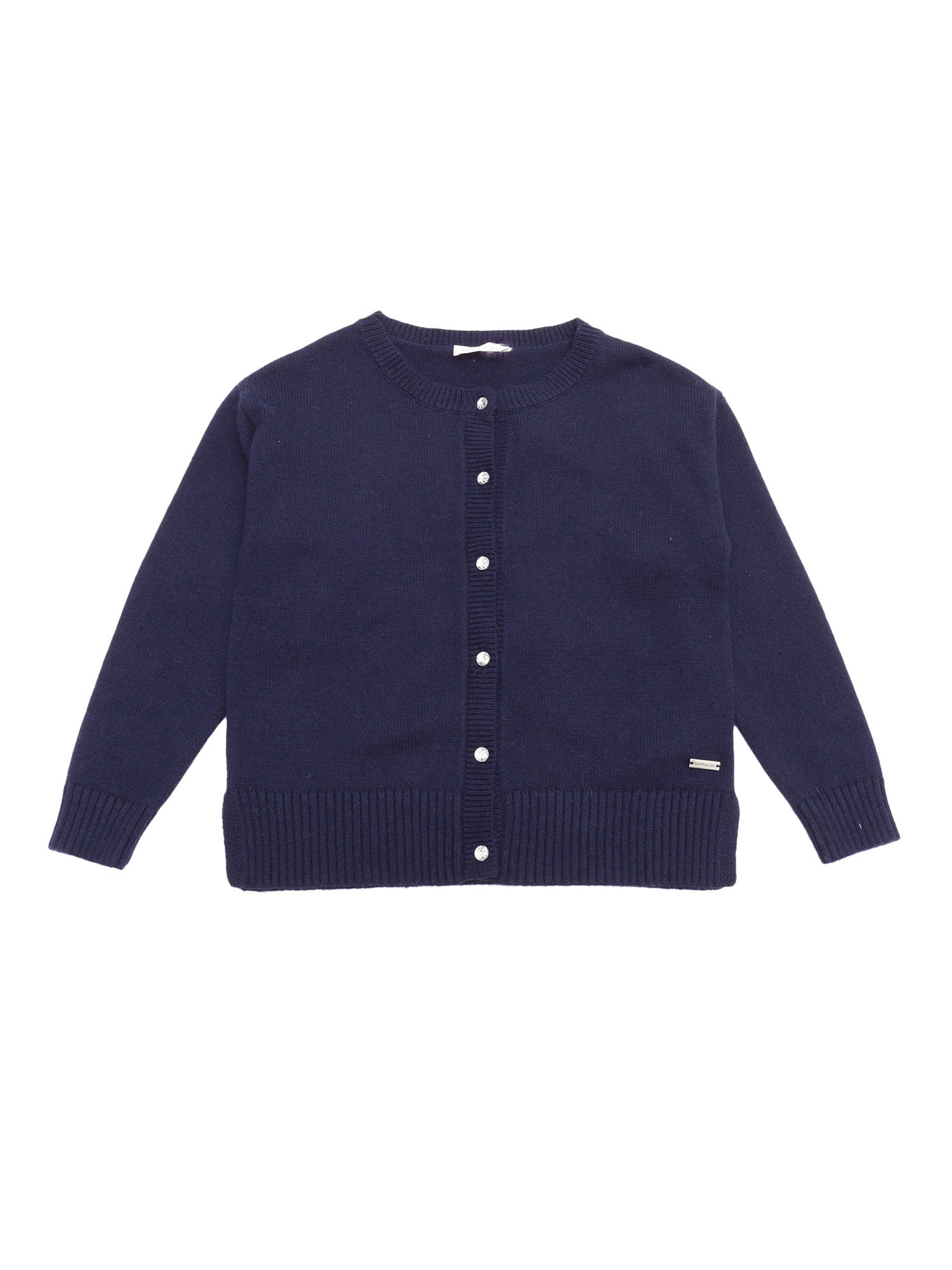 Cardigan Blue Angora Wool Polyamide Viscose