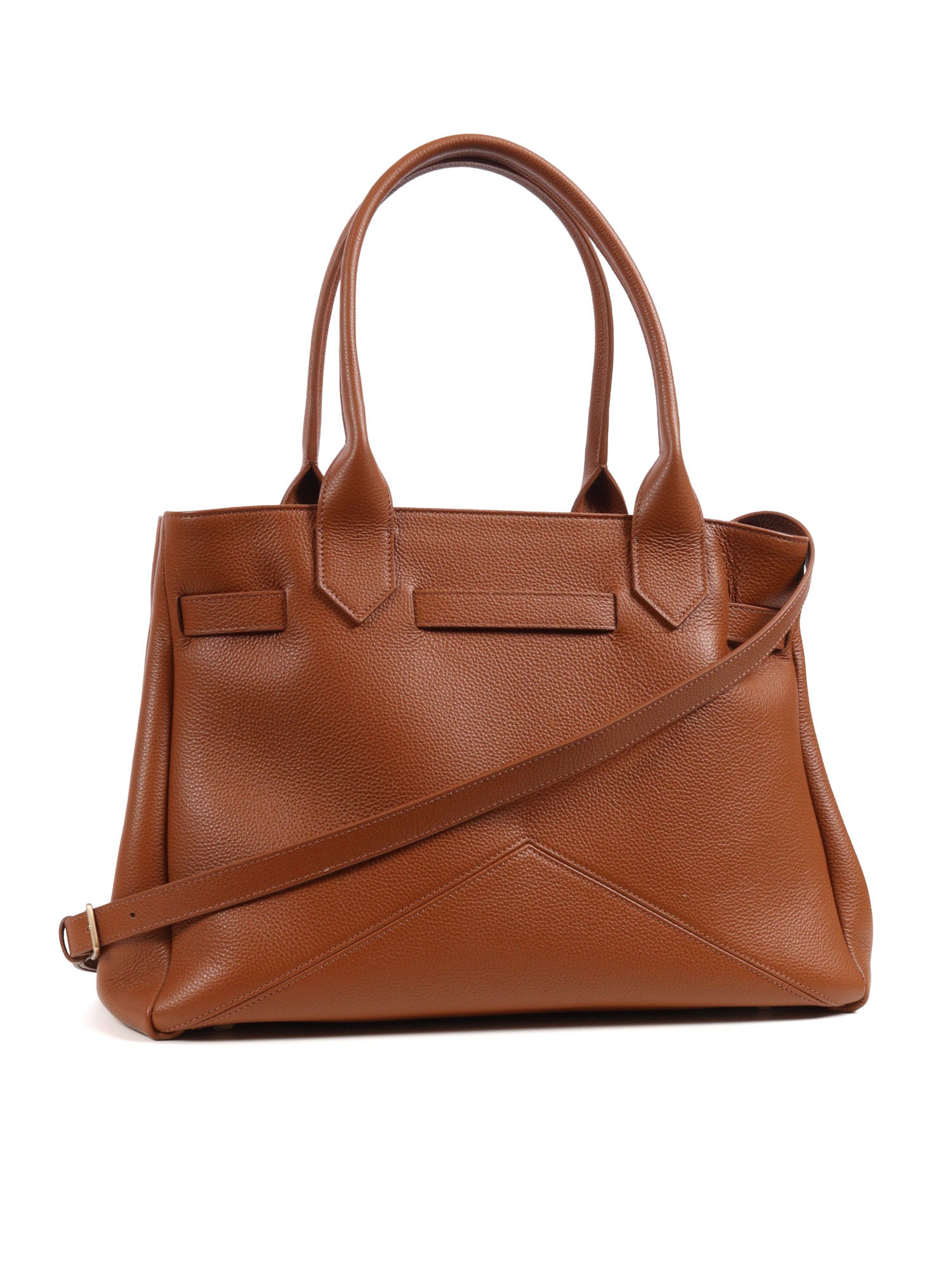 KATE BAG M Brown Calf Leather Small Grain
