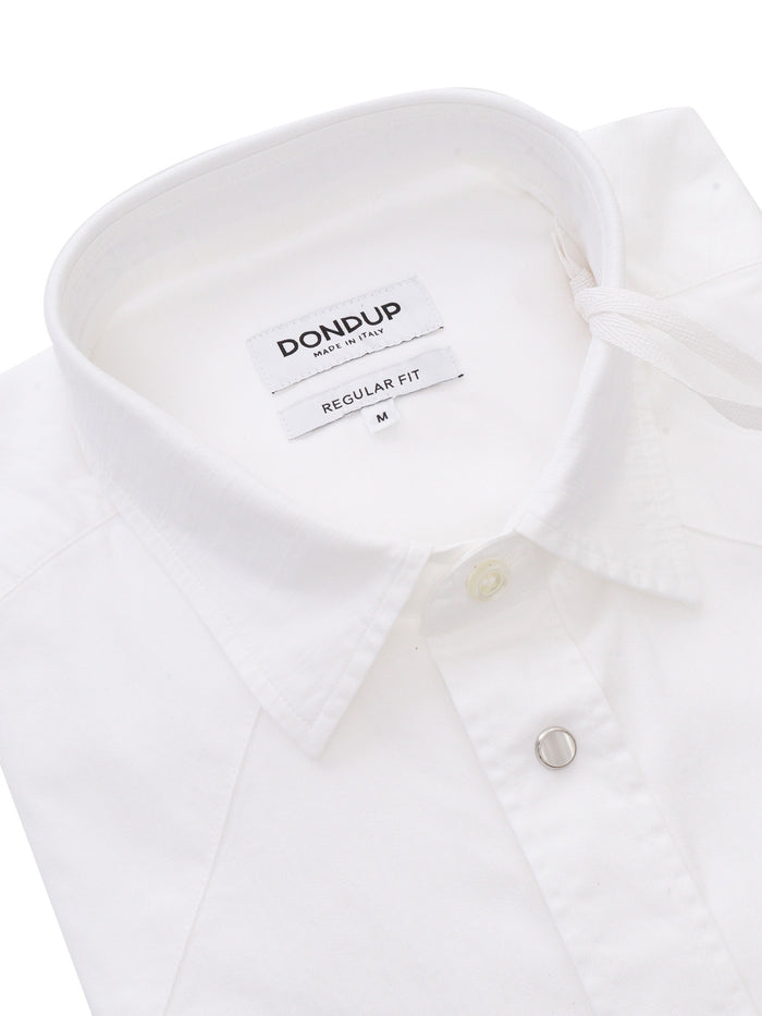 White shirt with pocket Cotton Elastane