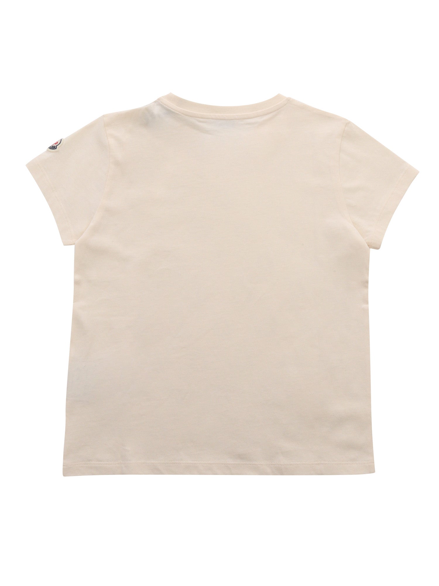 T-shirt with logo Cream Short Sleeves