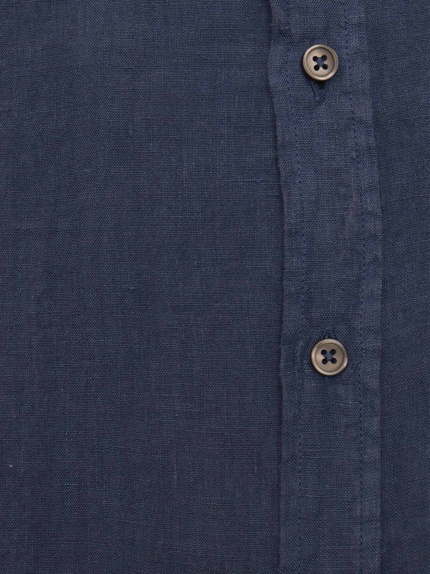 Mens Shirt Blue Cotton