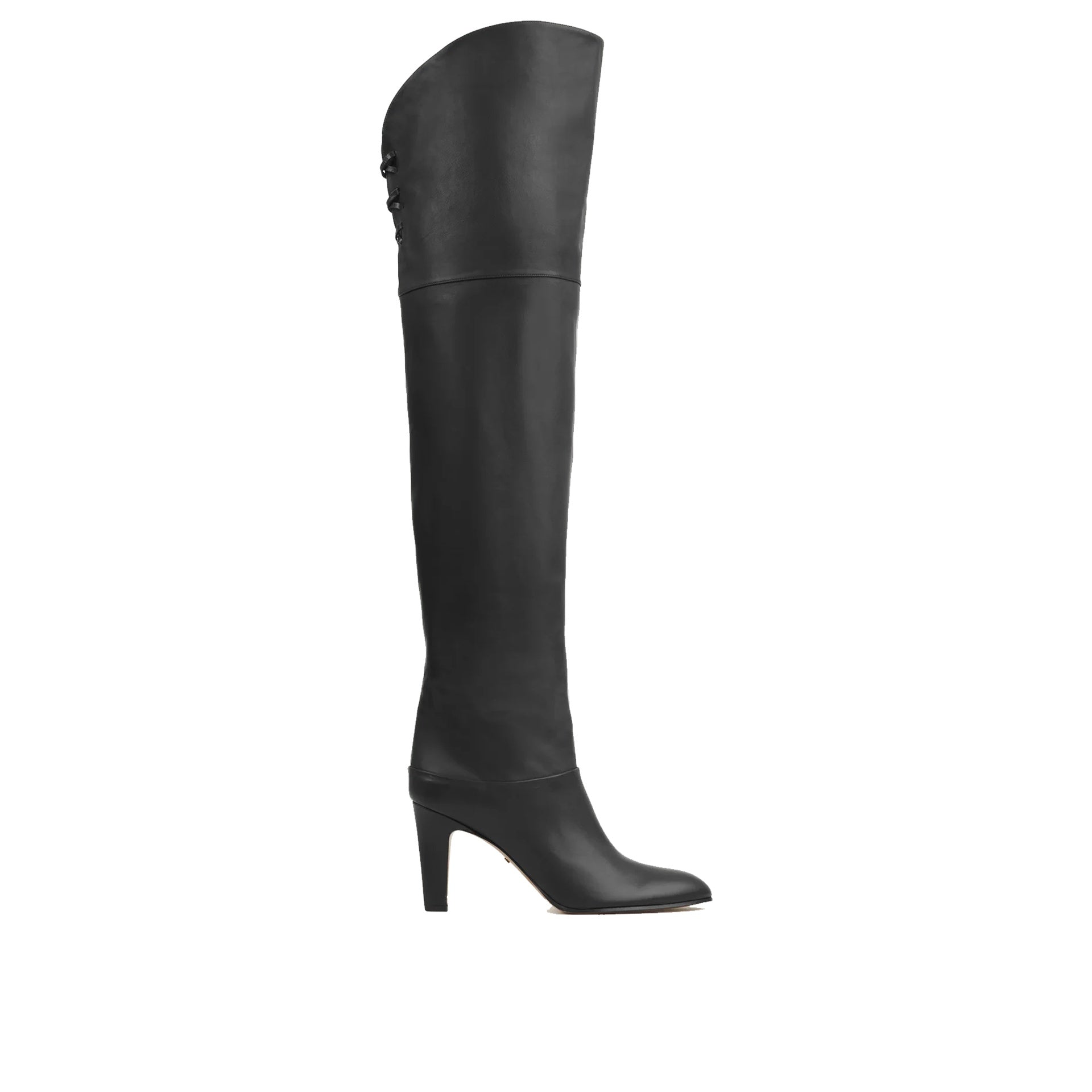 Chloé Eve Over-The-Knee Boots Black Calf Leather
