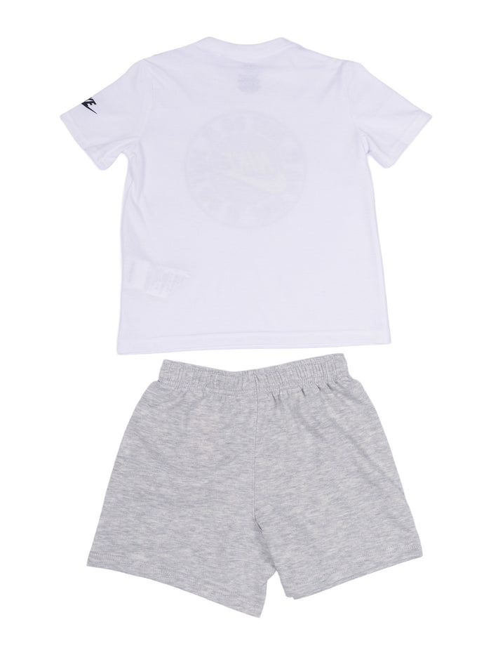 Nkb B Nsw Ft Short Set Grey Cotton Polyester Jumpsuit