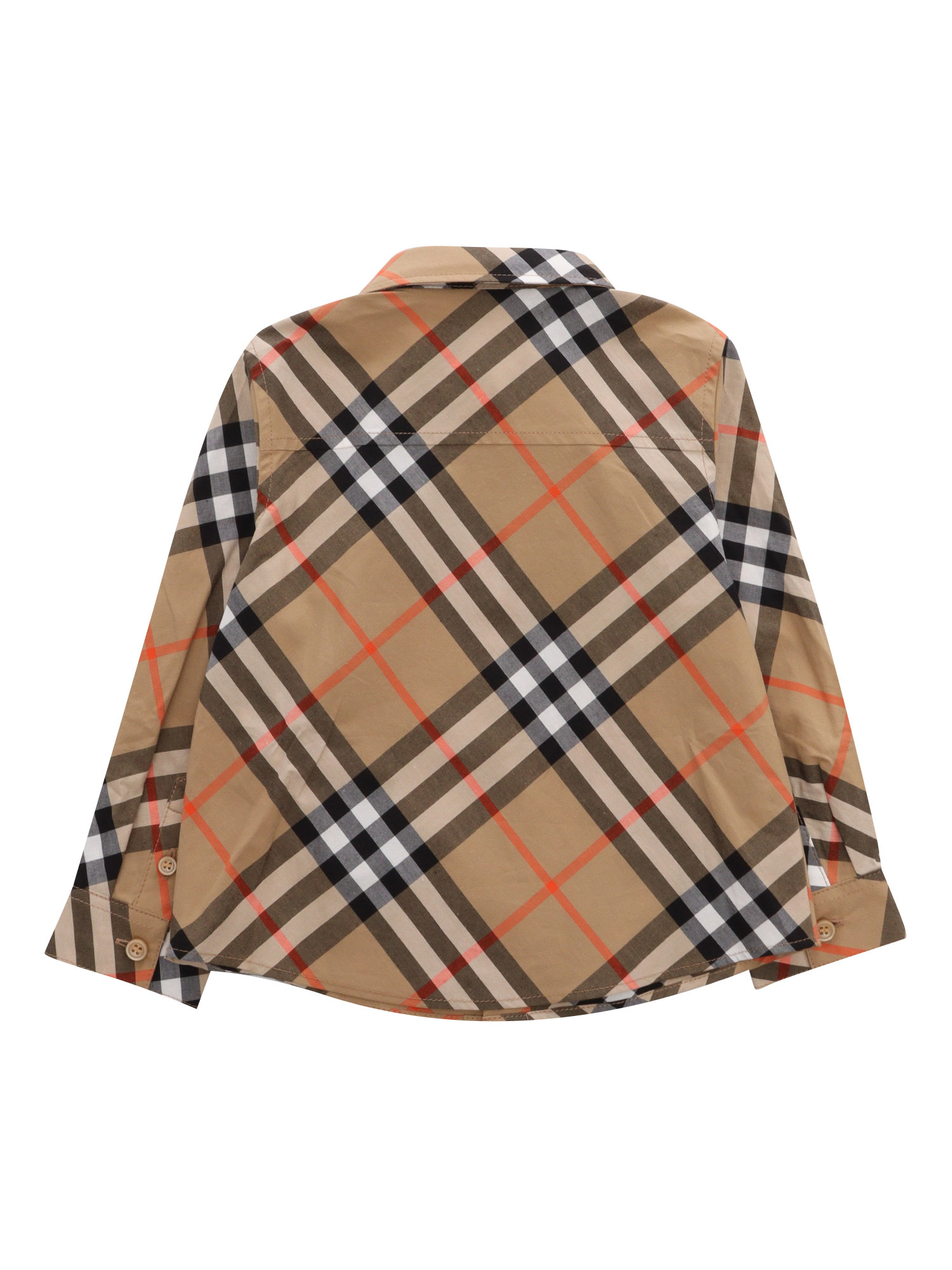 Inf Boy Shirts Beige Cotton