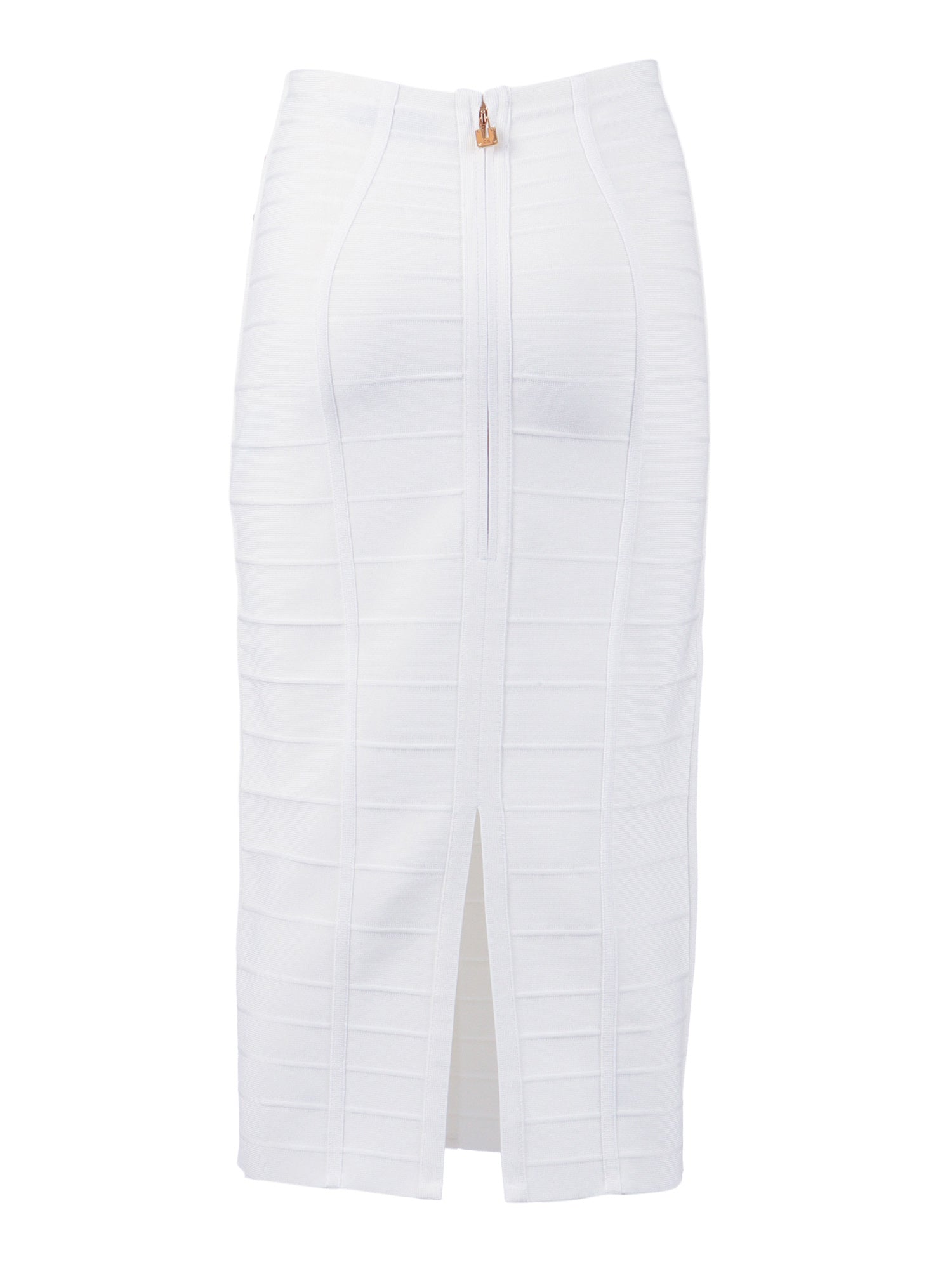Womans Knitted Skirt White Viscose Polyamide