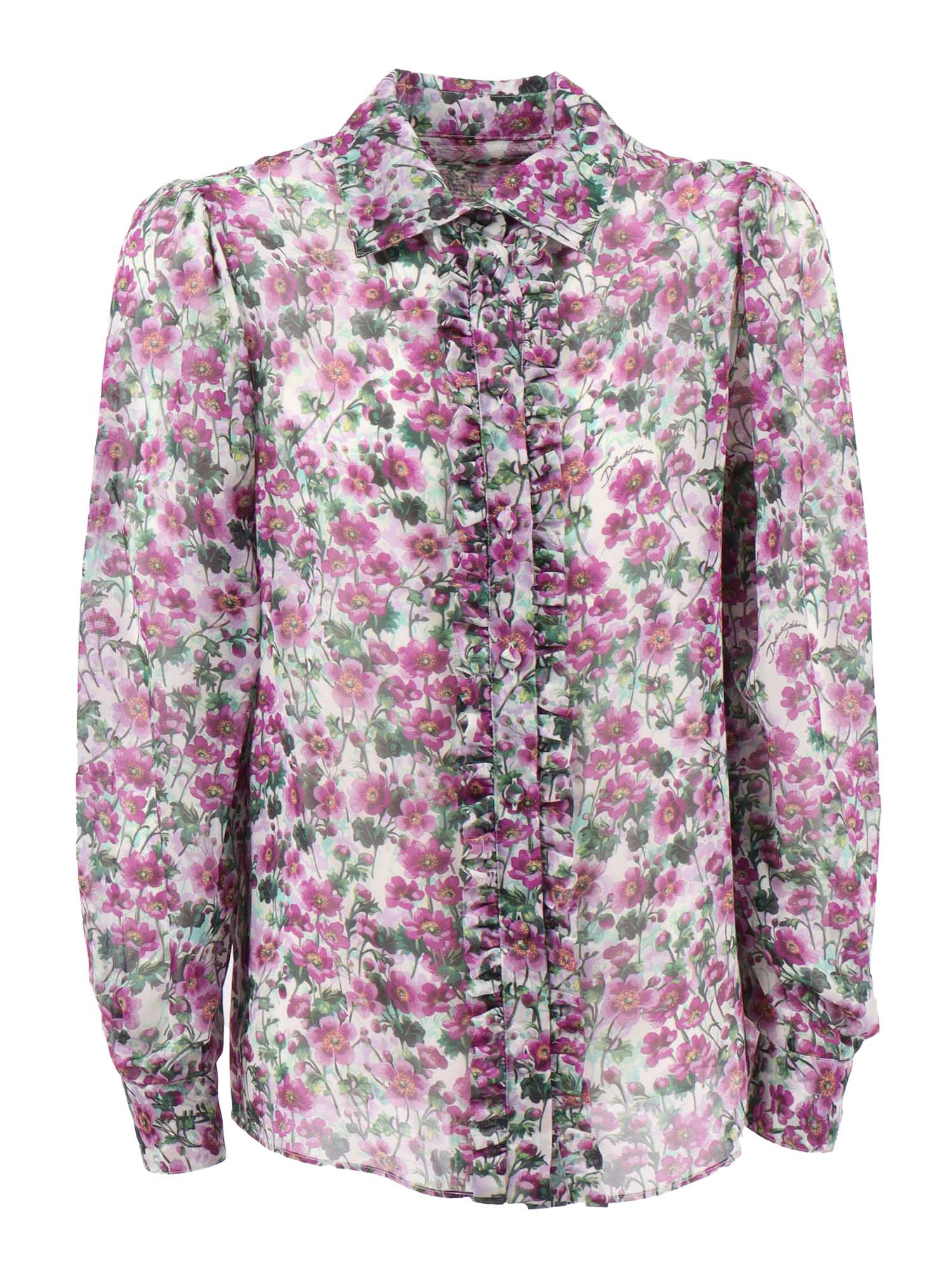 Shirt Purple Silk Lining