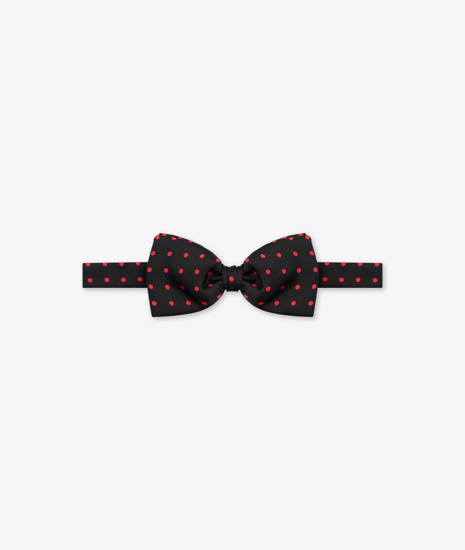 Bow Tie Popping Red Printed