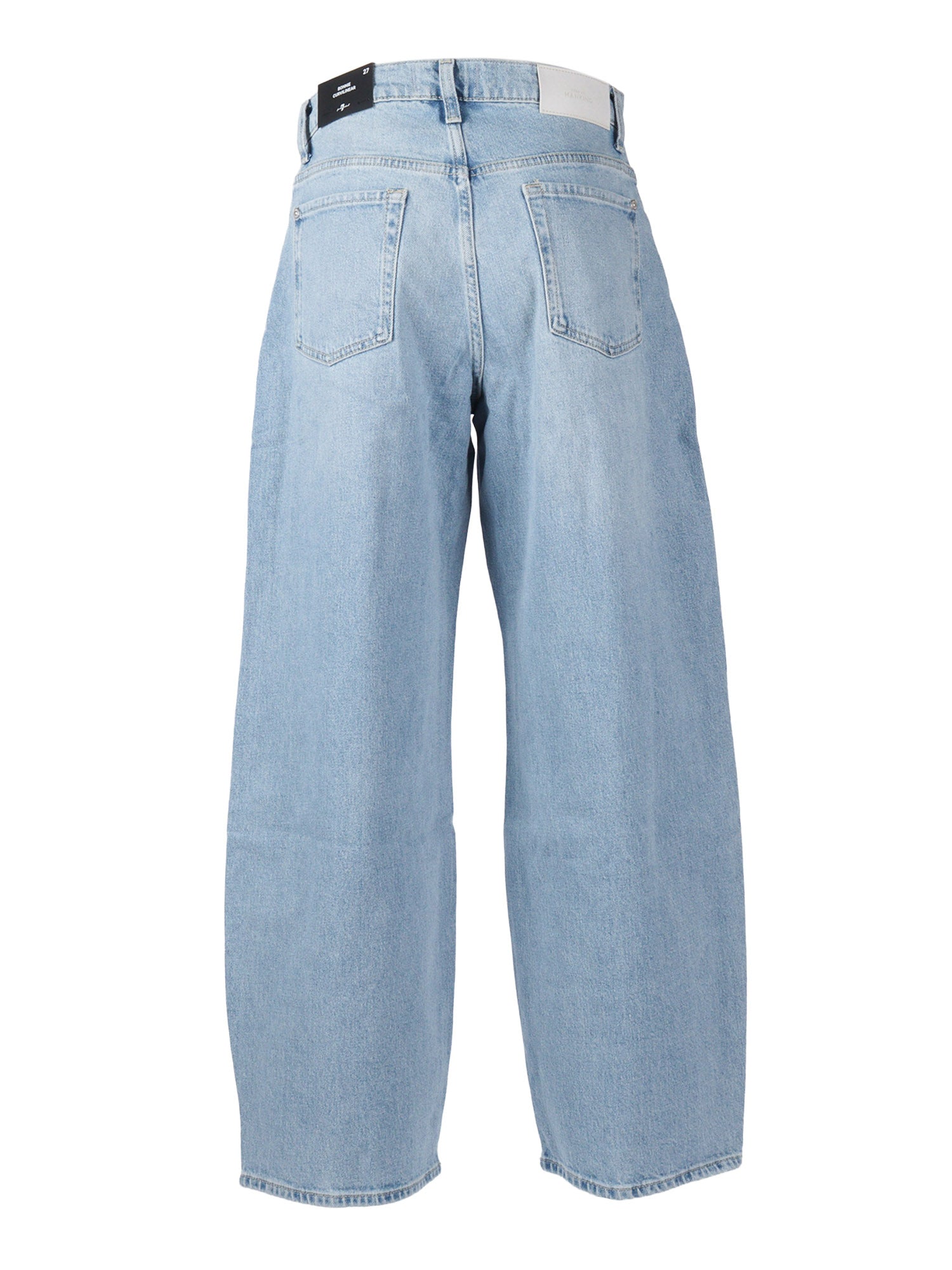 BONNIE CURVILINEAR Seabreeze Blue Cotton Elastane Jean