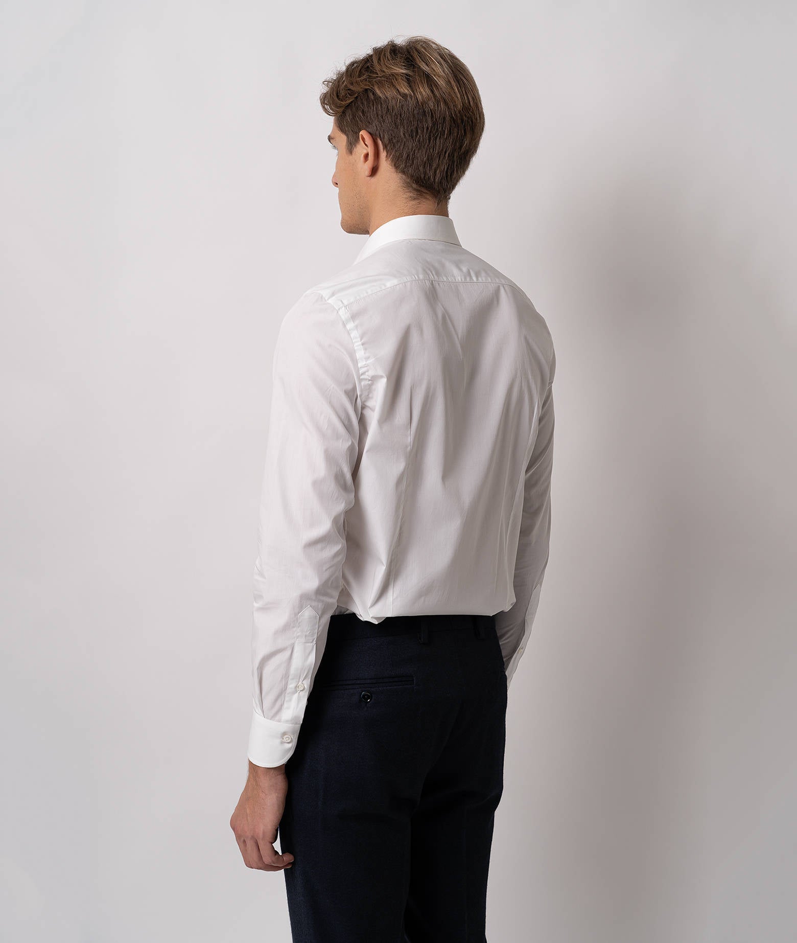 Tailored Cotton Shirt Mayfair White Hand Made