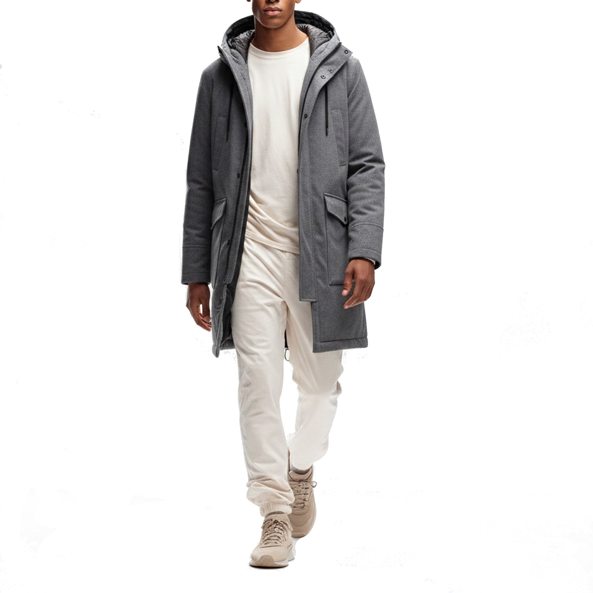 Herno Cashmere Coat Gray