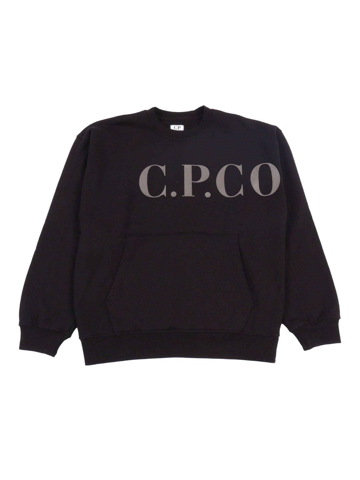 CREWNECK SWEATER Black Cotton