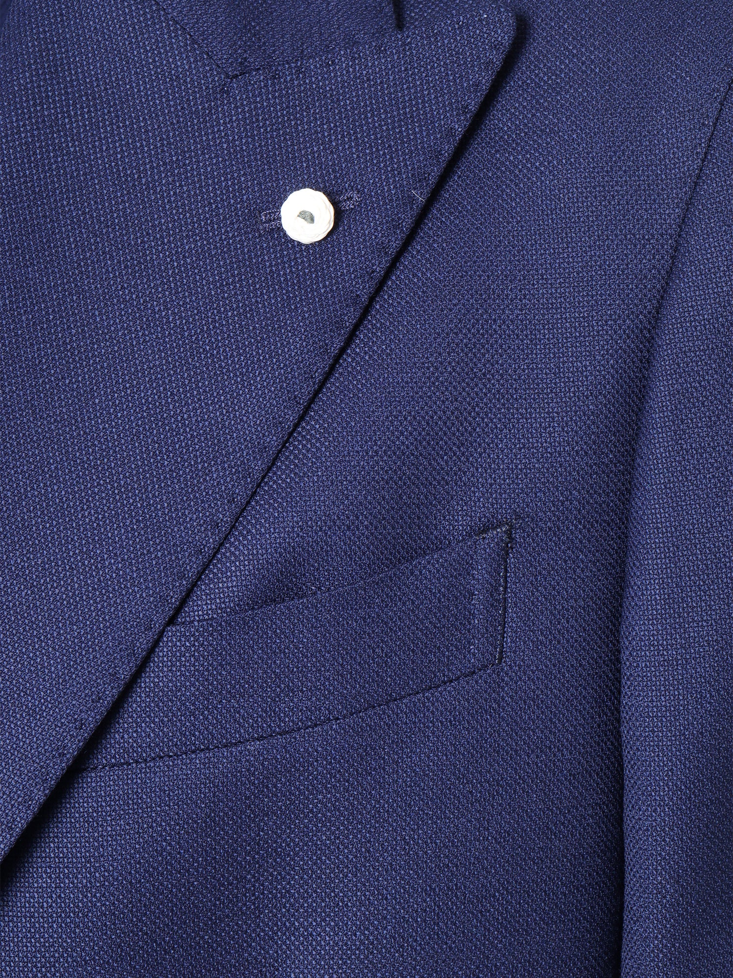 Blue single breasted blazer Virgin Wool Elastane Jacket
