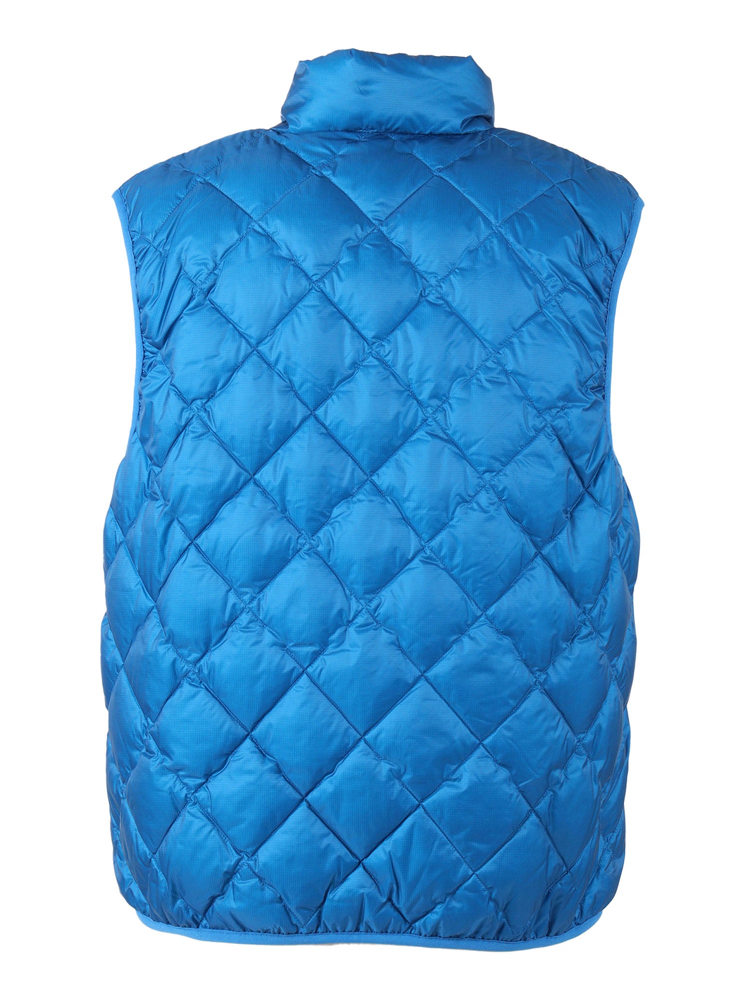 Man Vest Light Blue Polyamide Padded