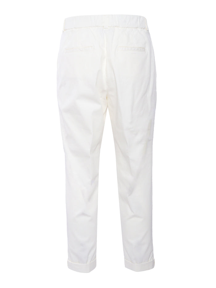 White trousers Cotton Elastane Pant