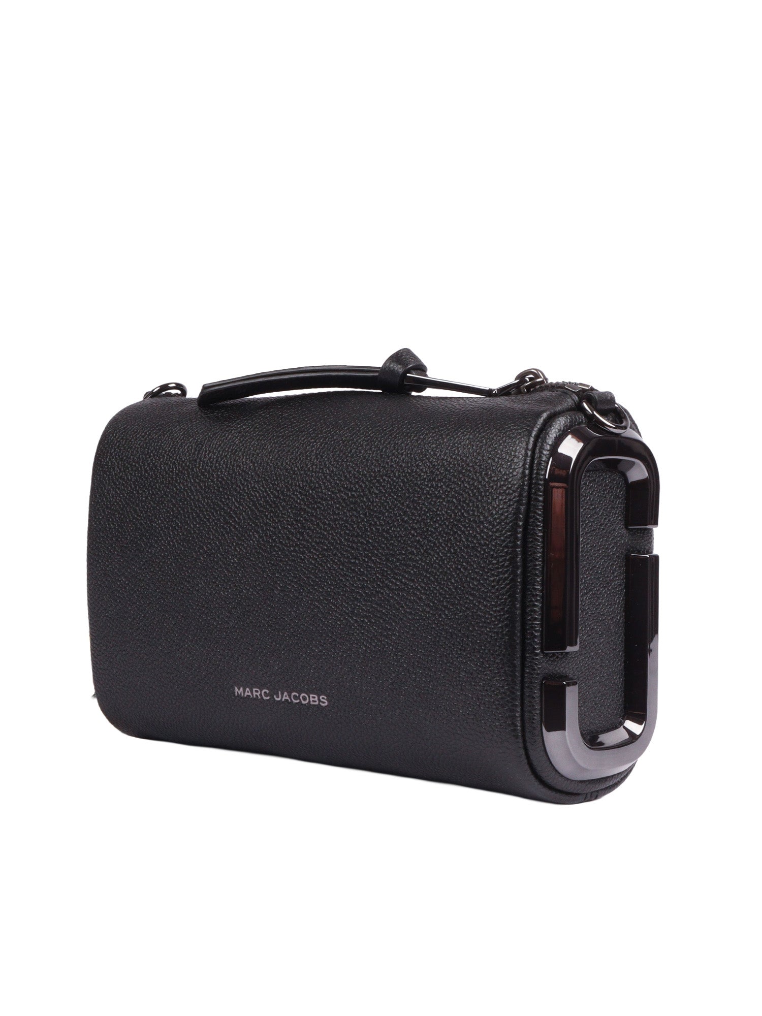 The Snapshot Shoulder Black Cow Leather Bag