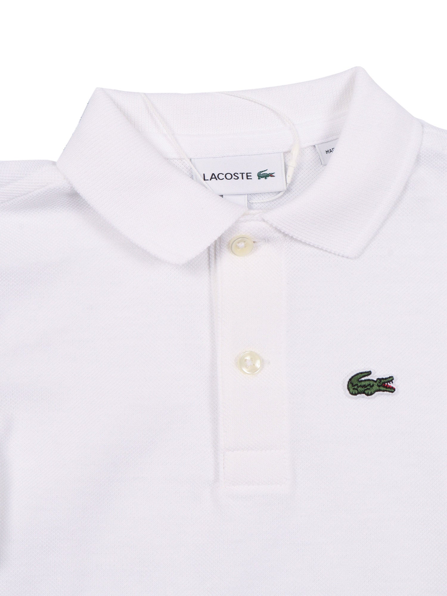 LCB NON-ORGANIC PETIT PIQUE PO White Cotton Short Sleeves Polo