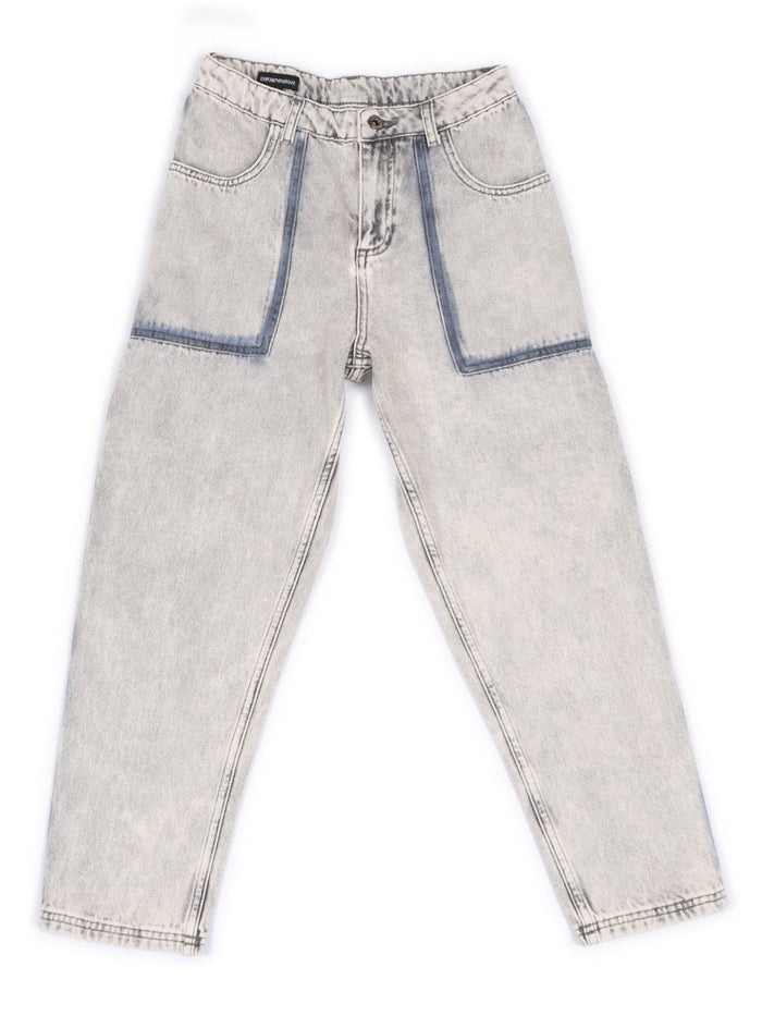5 Pockets Pant Grey Cotton