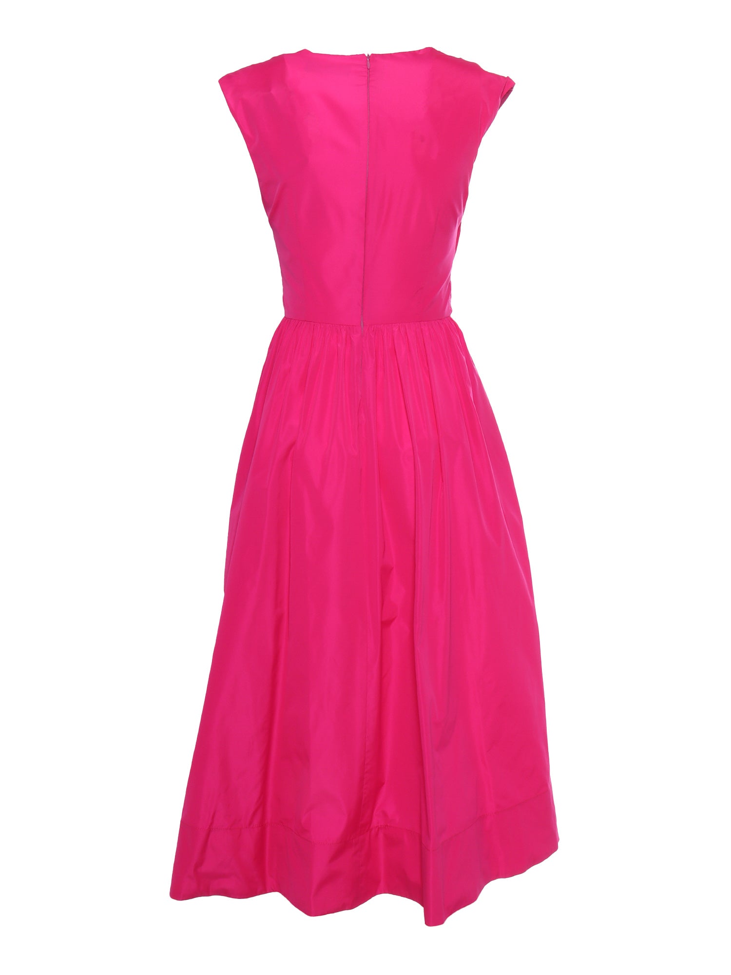Dress with bows Fuchsia Midi