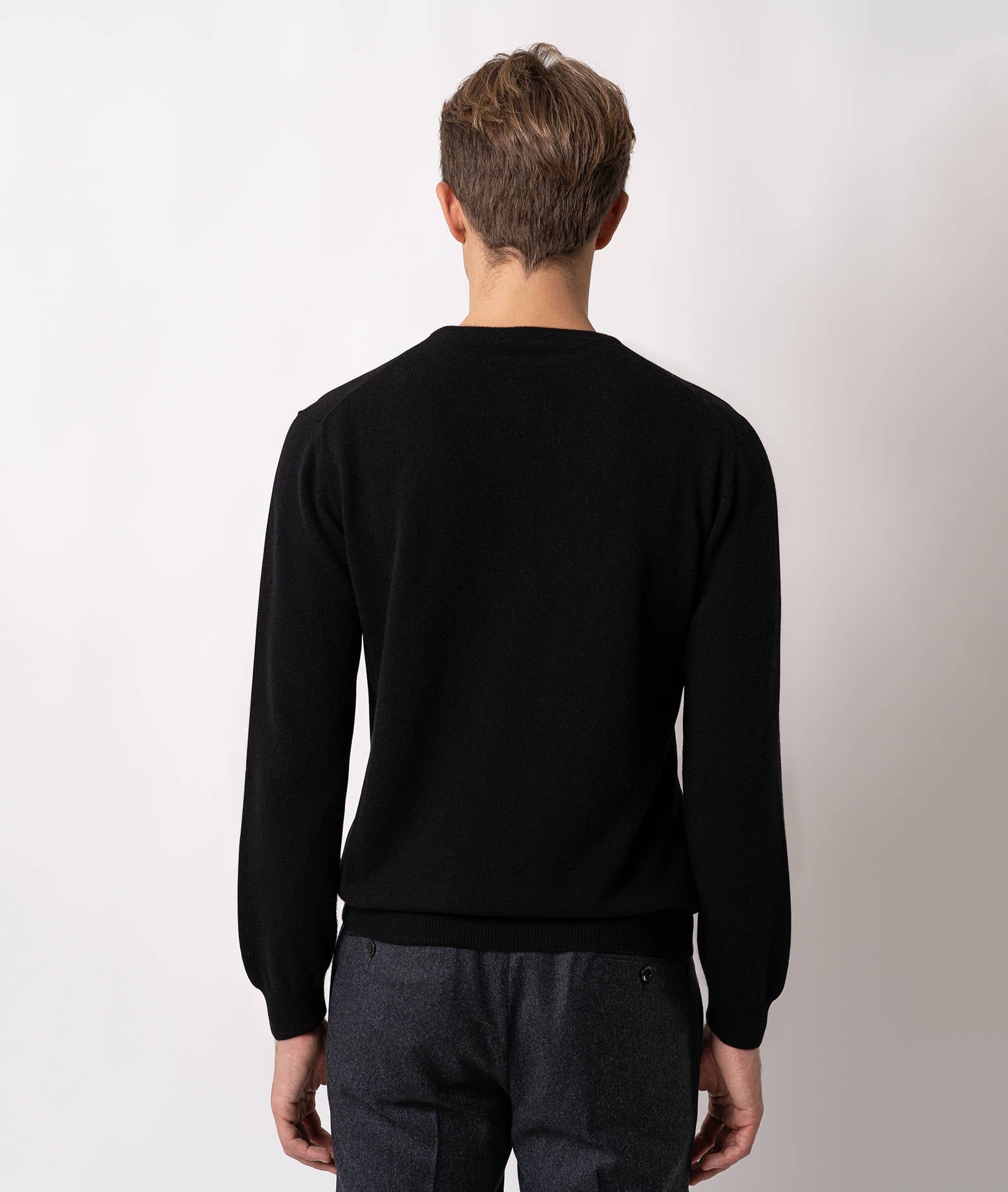 Crewneck Cashmere Sweater Ottawa Blue Basic Light Kintwear