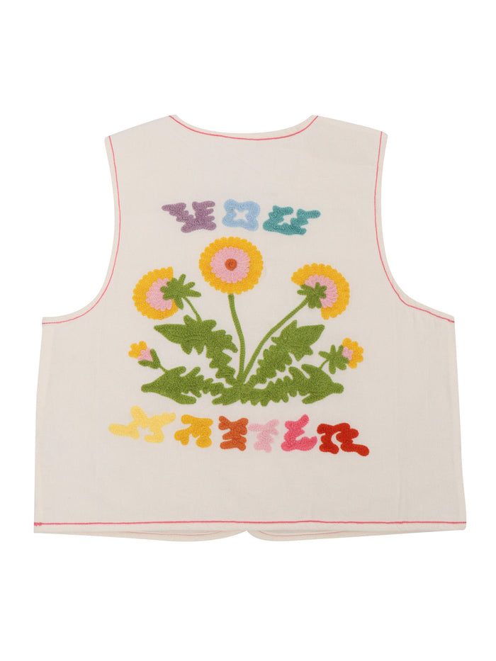 Heather Vest Multicolor Cotton