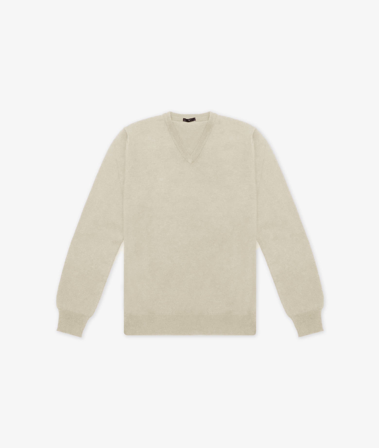 V-Neck Cashmere Sweater Stoccolma Ivory V Neck