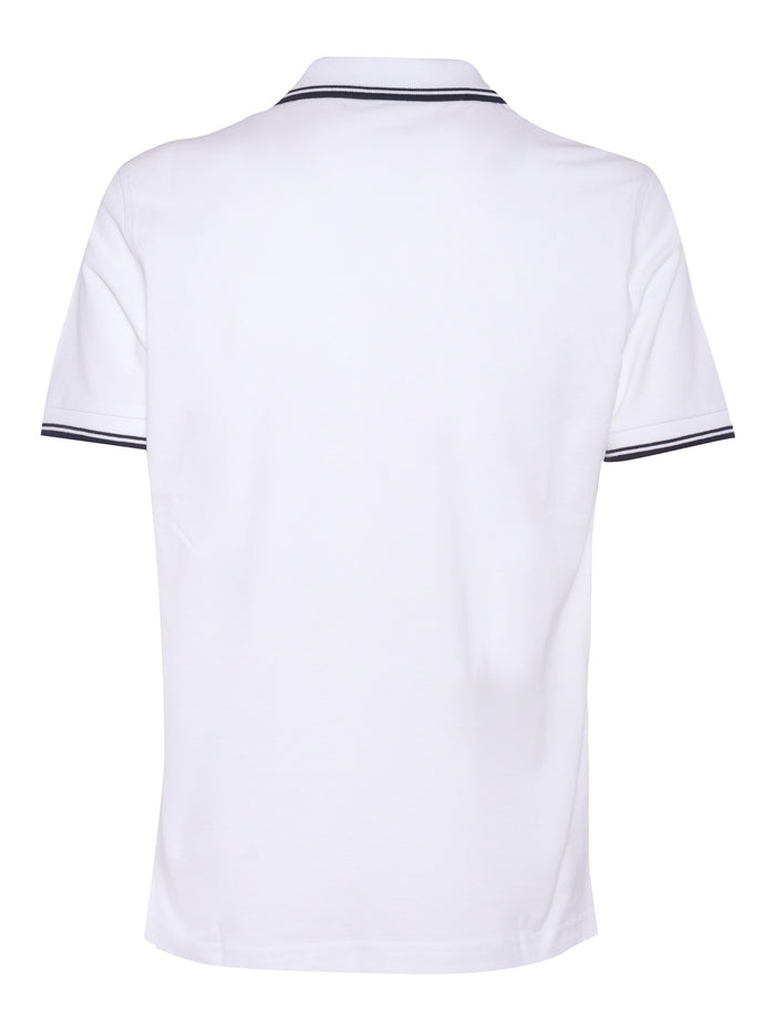 DB COLLAR PIQUET POLO White Cotton Elastane Shirt