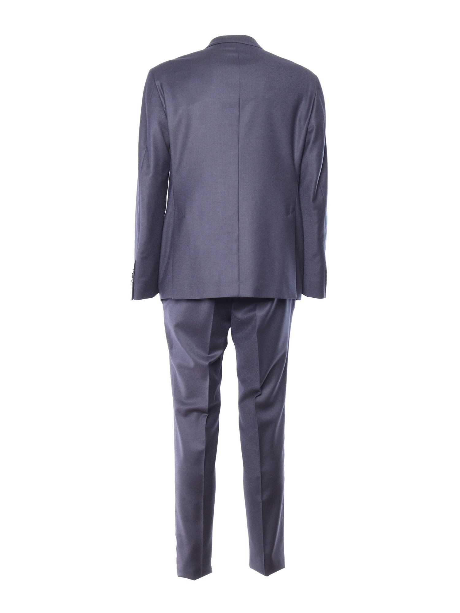 Suit Blue Virgin Wool Elastane Jacket