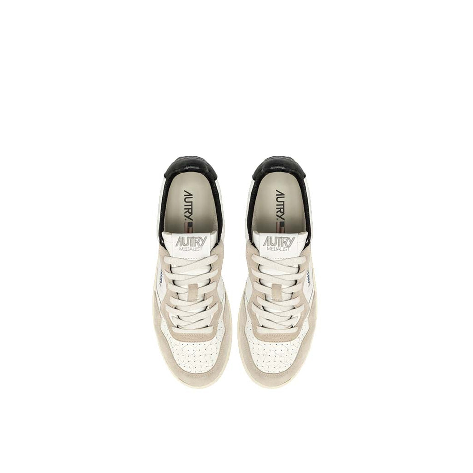 Autry Medalist Low Sneakers White Goat Leather