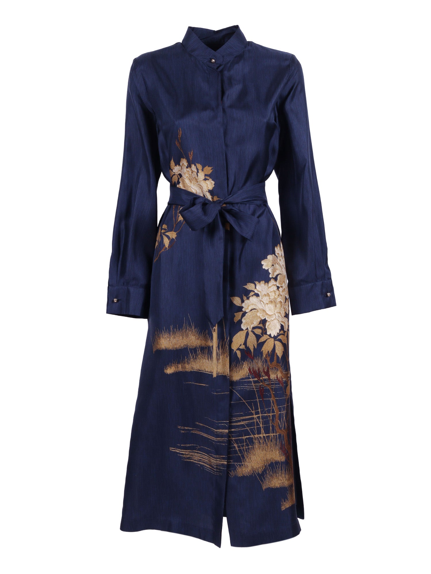Dress Blue Silk Midi