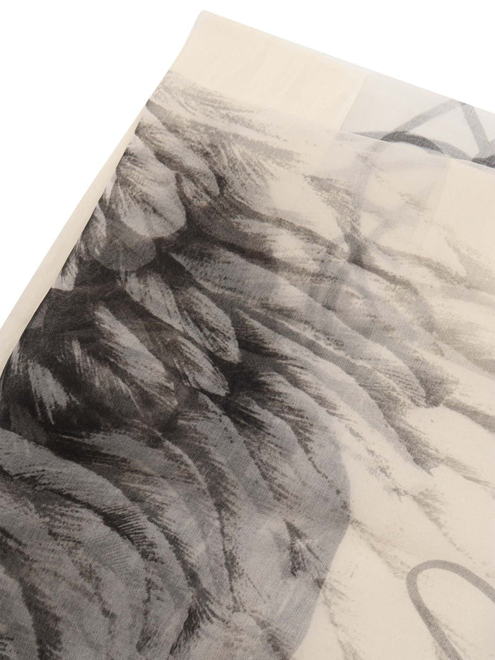 Multicolored scarf with pattern Multicolor